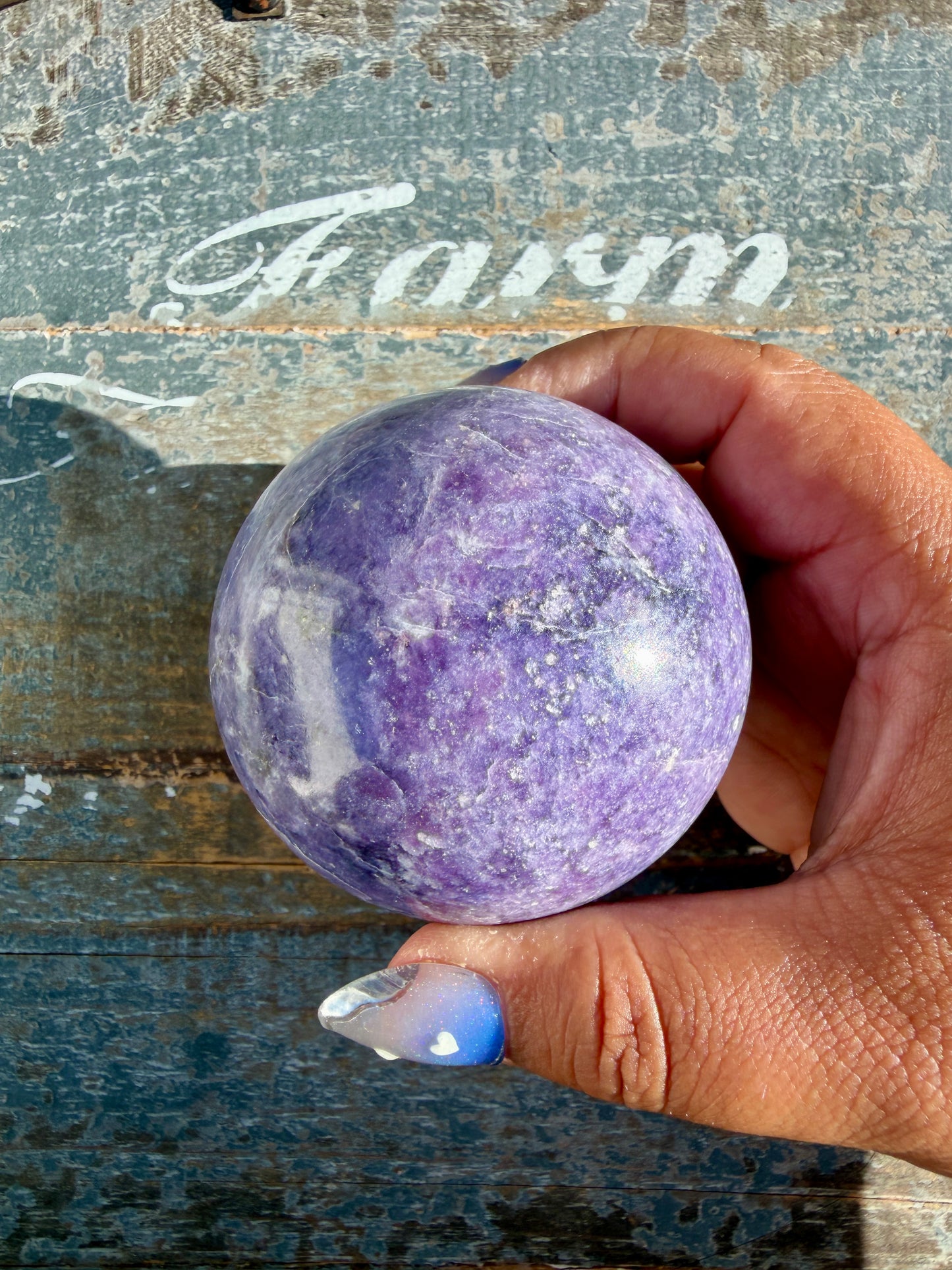 Gorgeous Lepidolite Sphere | Brazil | Opt 93