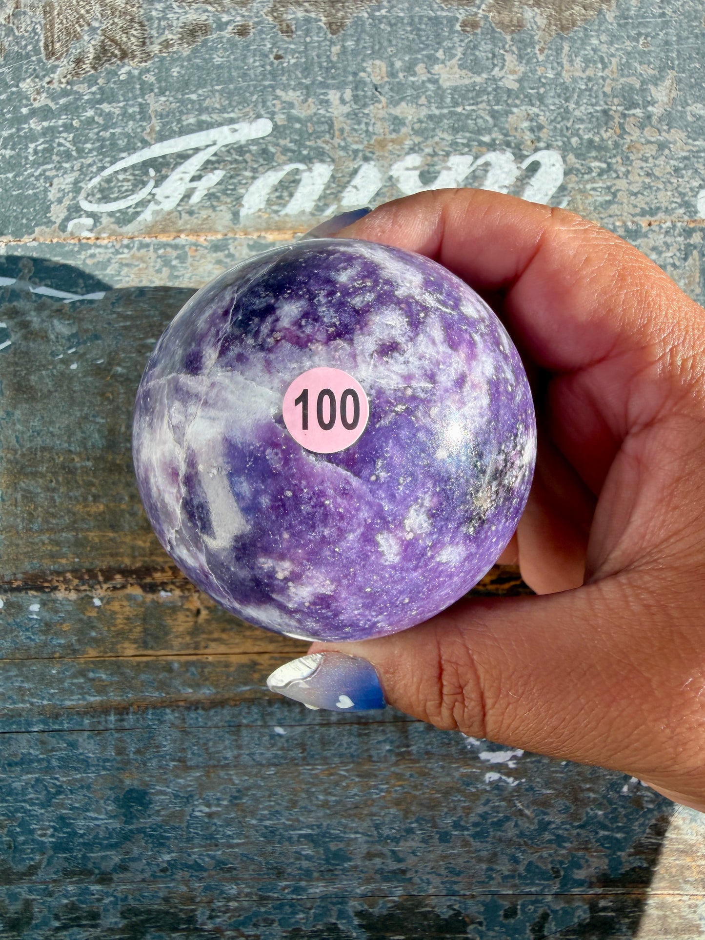 Gorgeous Lepidolite Sphere | Brazil | Opt 100