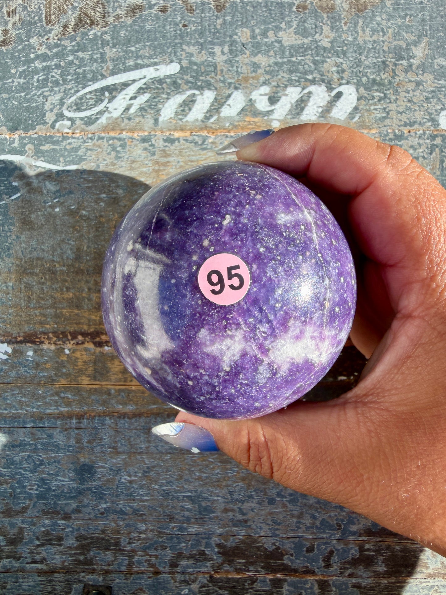 Gorgeous Lepidolite Sphere | Brazil | Opt 95