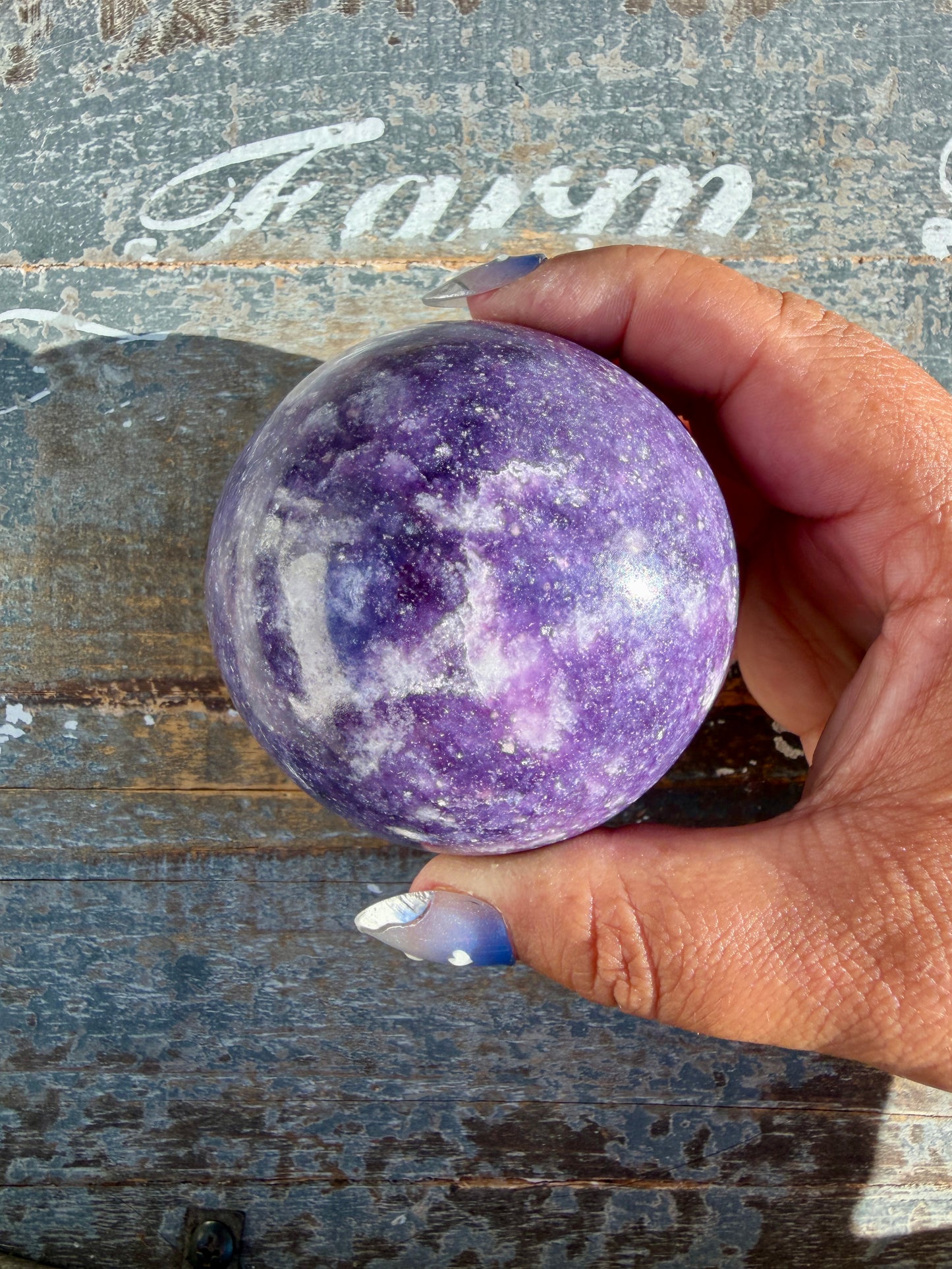 Gorgeous Lepidolite Sphere | Brazil | Opt 95