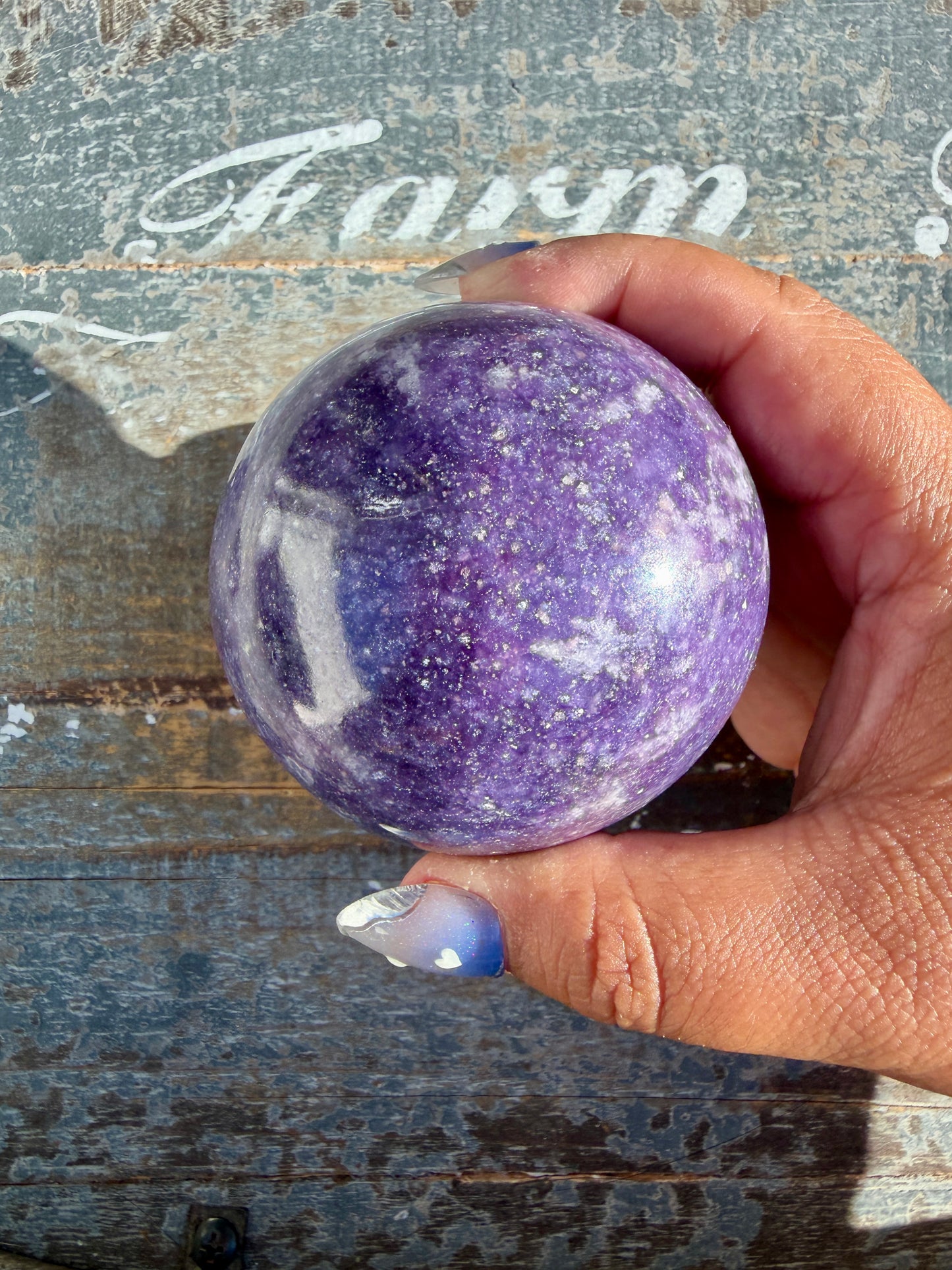 Gorgeous Lepidolite Sphere | Brazil | Opt 95
