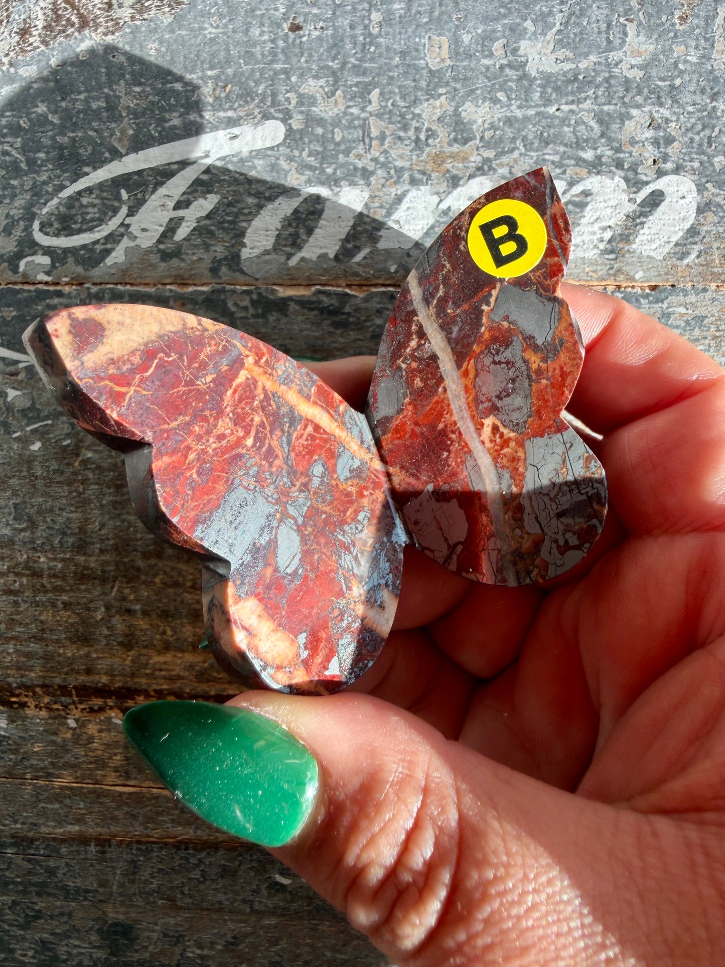 Gorgeous Jaspillite Butterfly | Opt B