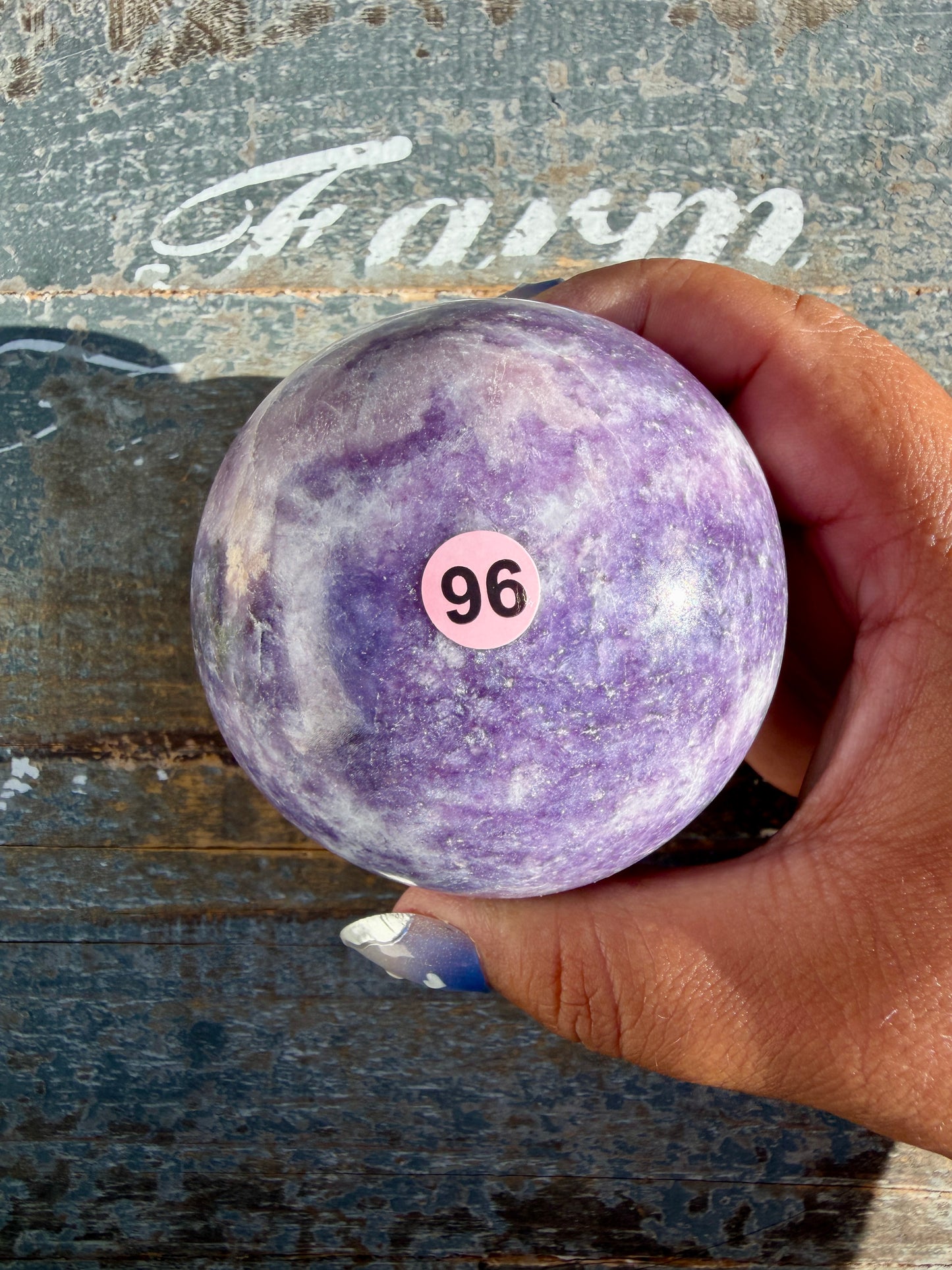 Gorgeous Lepidolite Sphere | Brazil | Opt 96