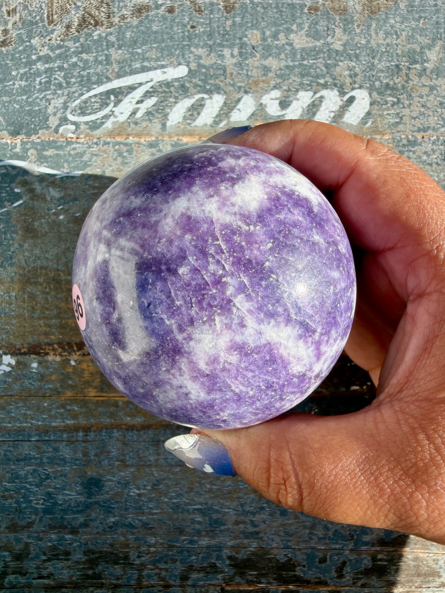 Gorgeous Lepidolite Sphere | Brazil | Opt 96
