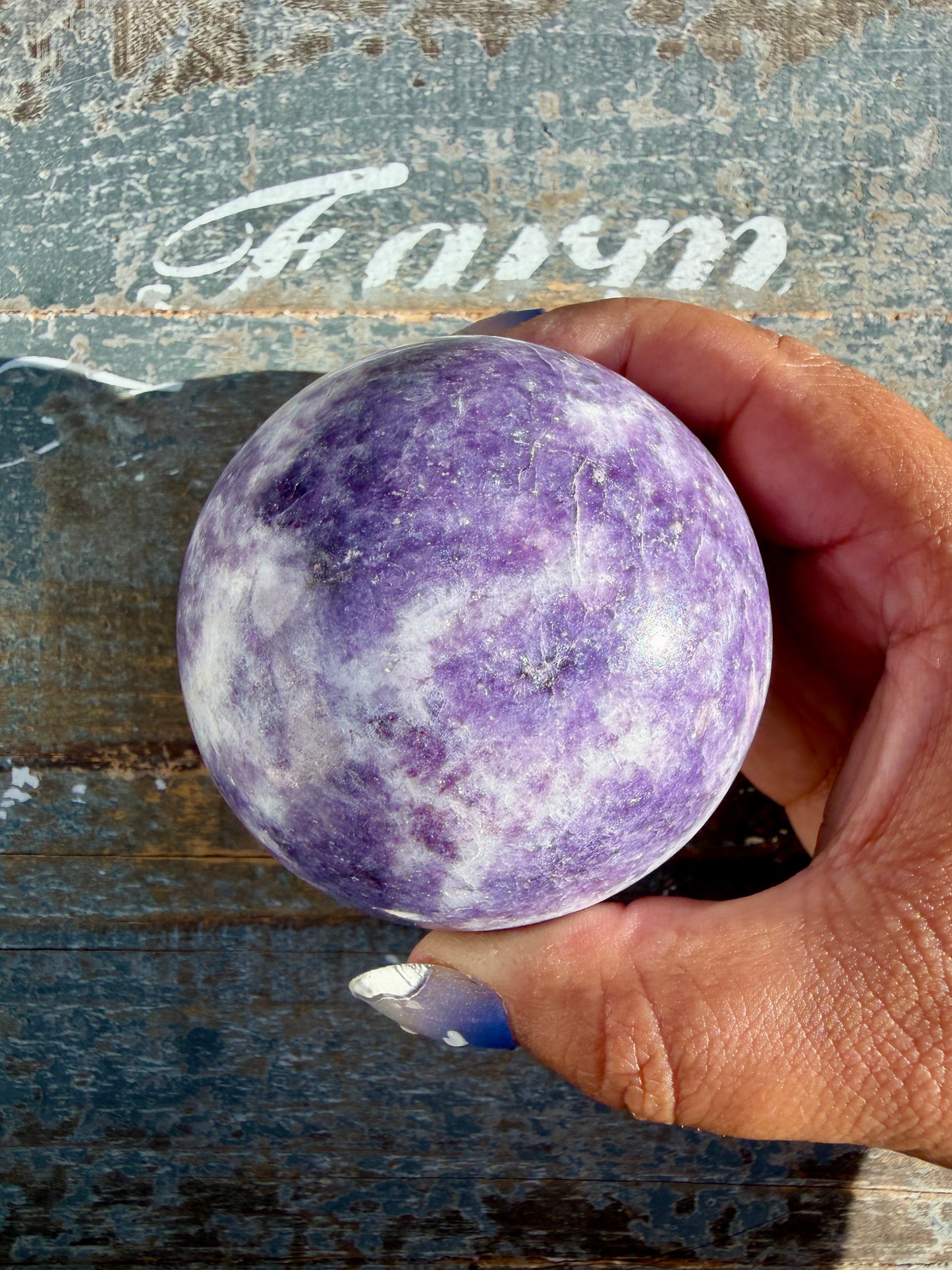Gorgeous Lepidolite Sphere | Brazil | Opt 96