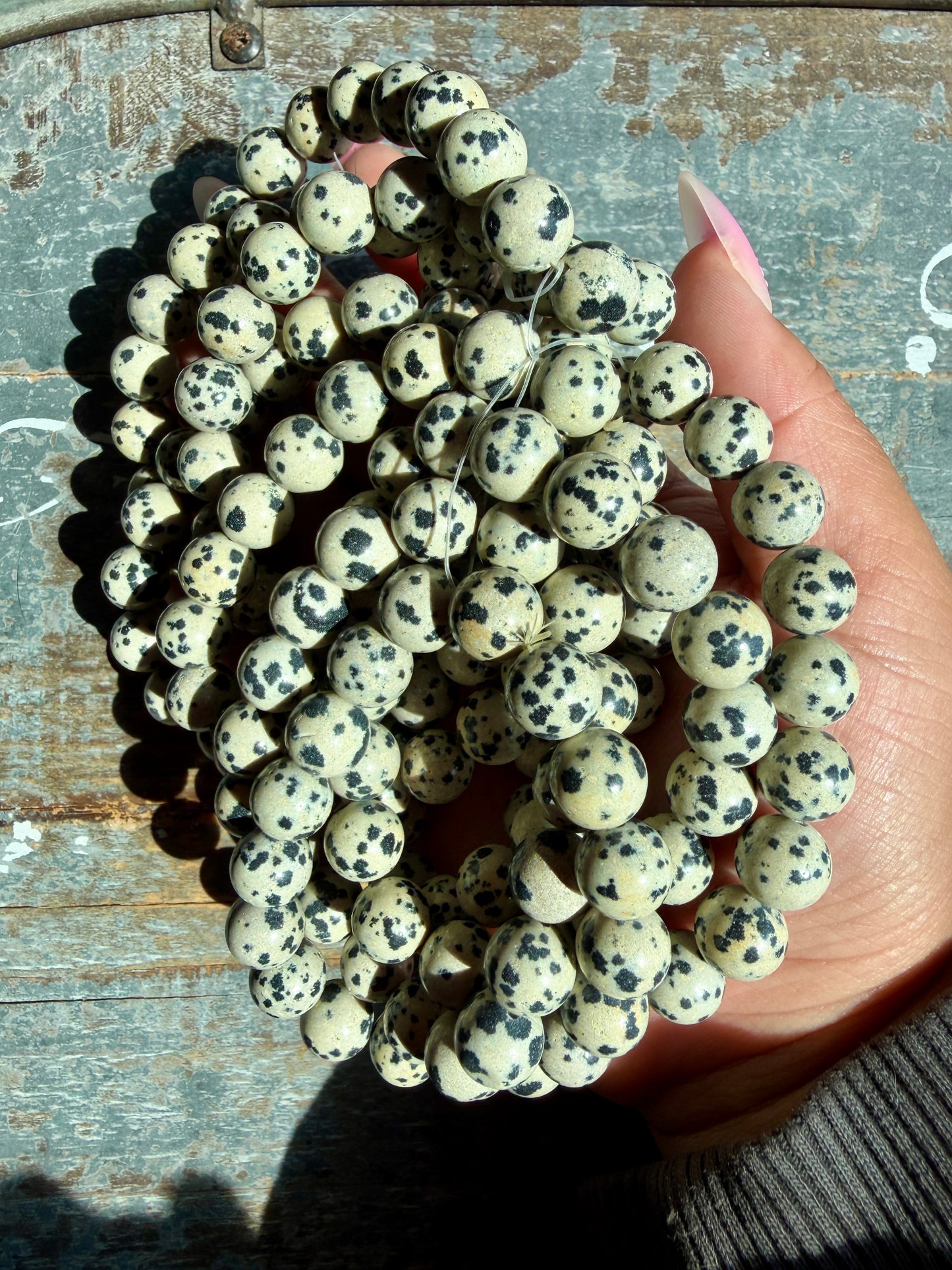 One (1) Dalmatian Jasper Bracelet | Intuitively Chosen