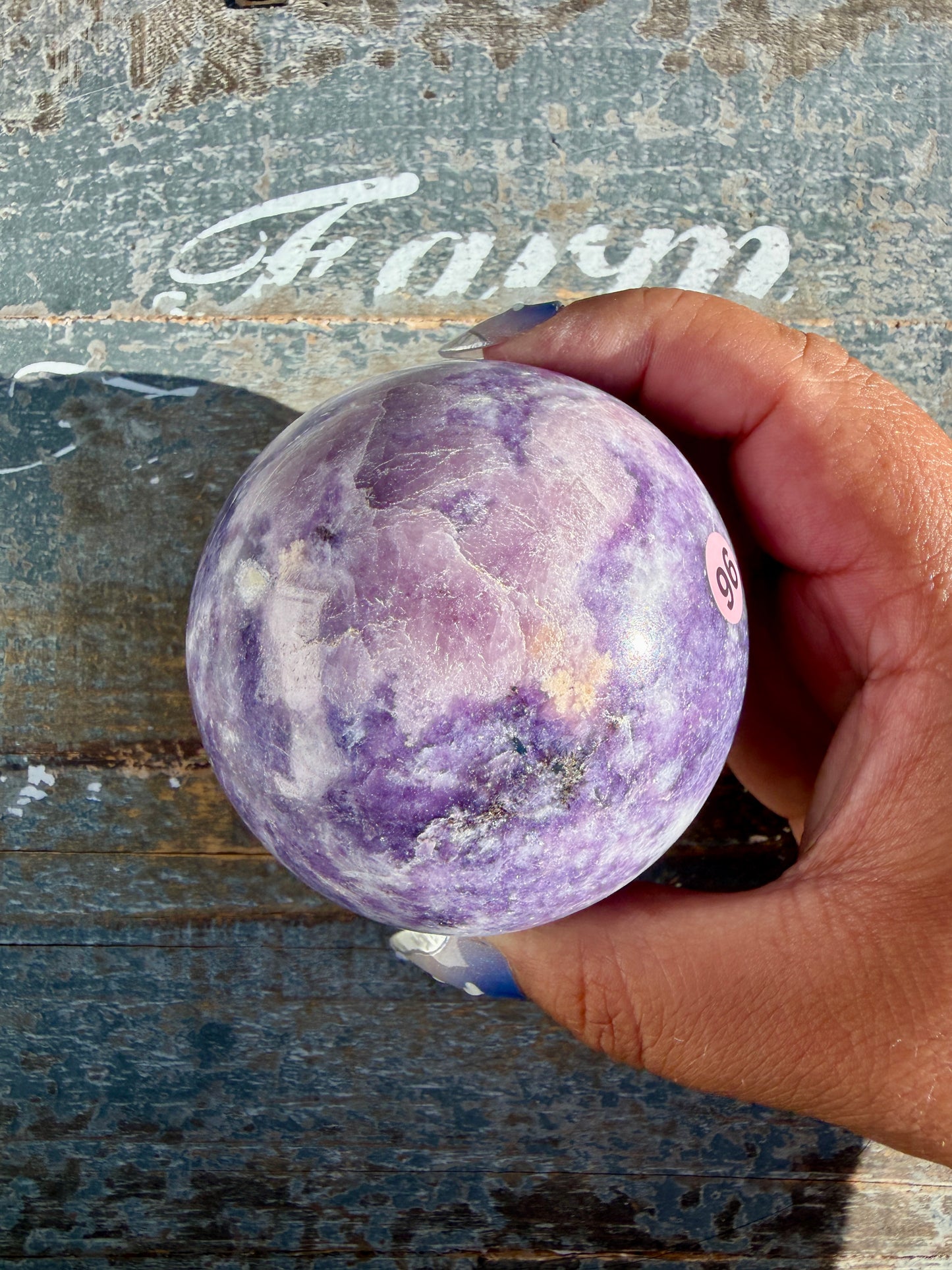 Gorgeous Lepidolite Sphere | Brazil | Opt 96