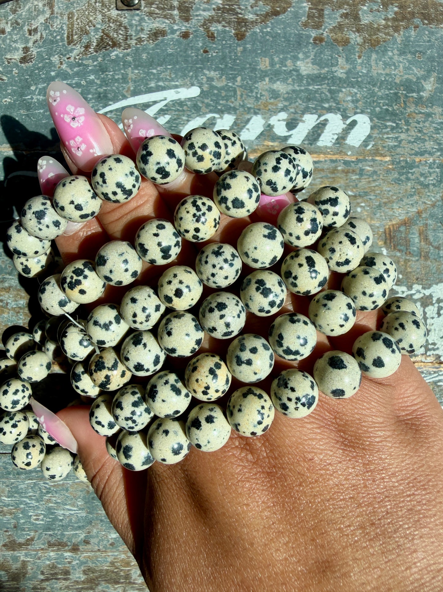 One (1) Dalmatian Jasper Bracelet | Intuitively Chosen