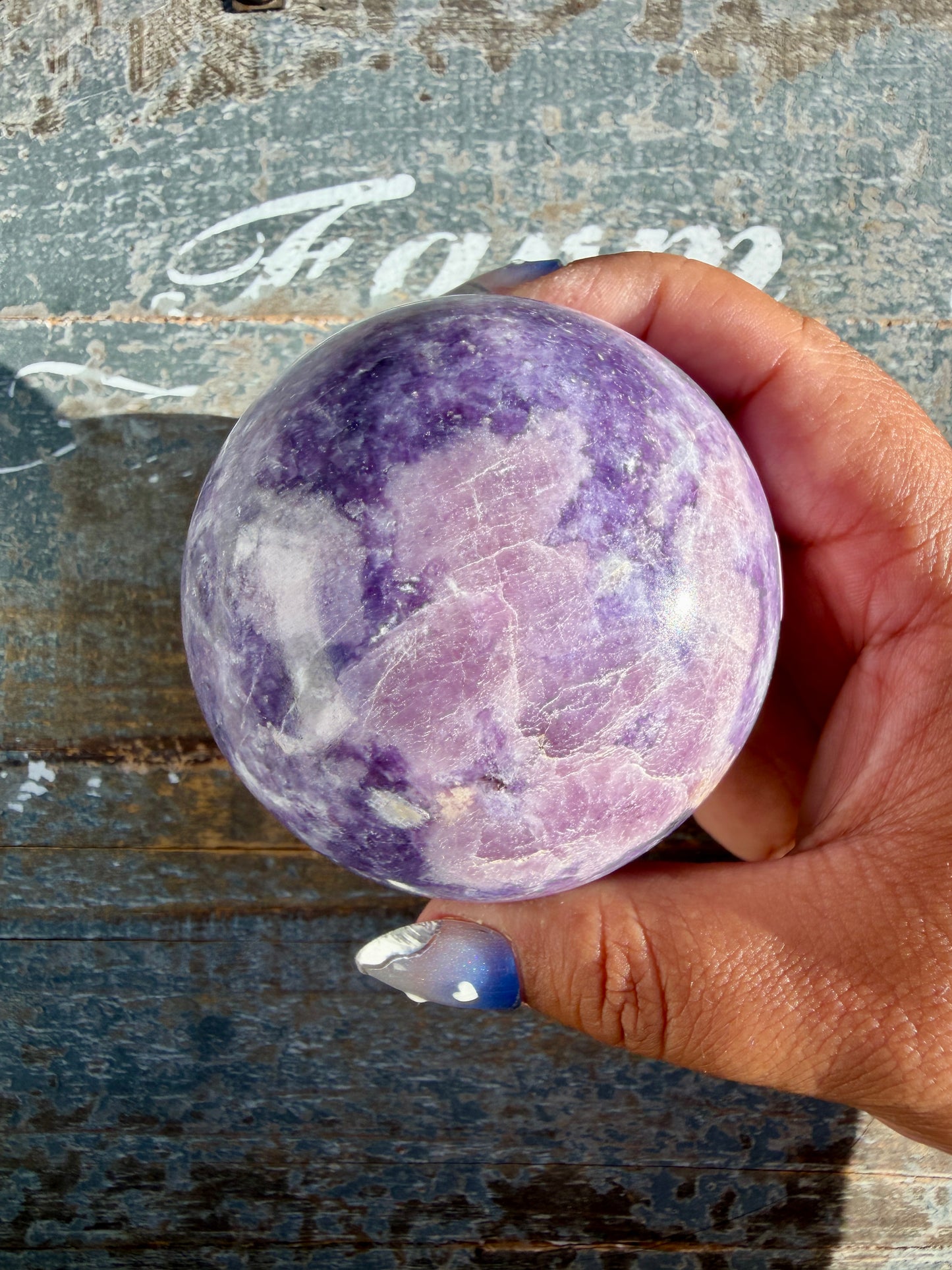 Gorgeous Lepidolite Sphere | Brazil | Opt 96