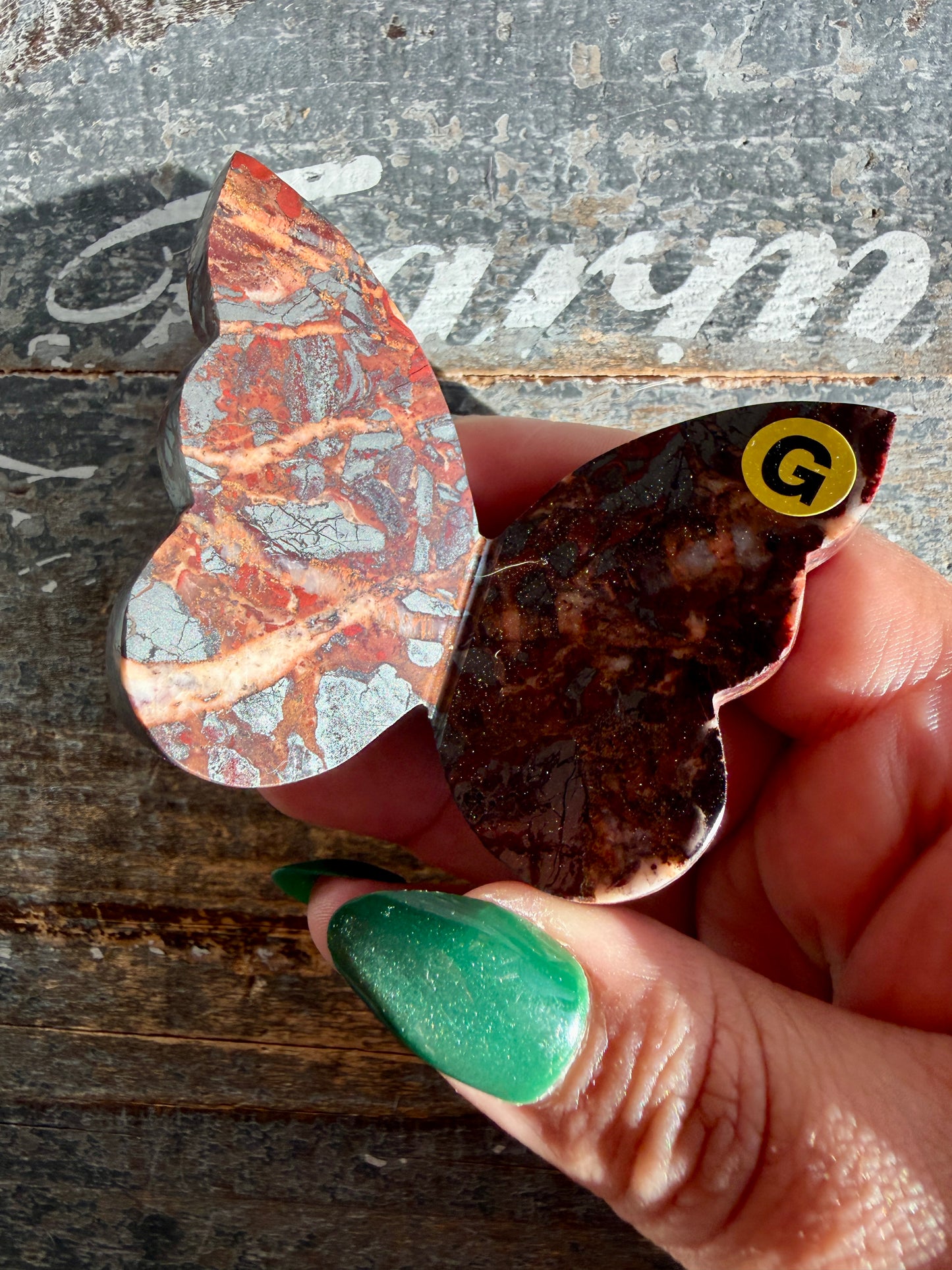 Gorgeous Jaspillite Butterfly | Opt G
