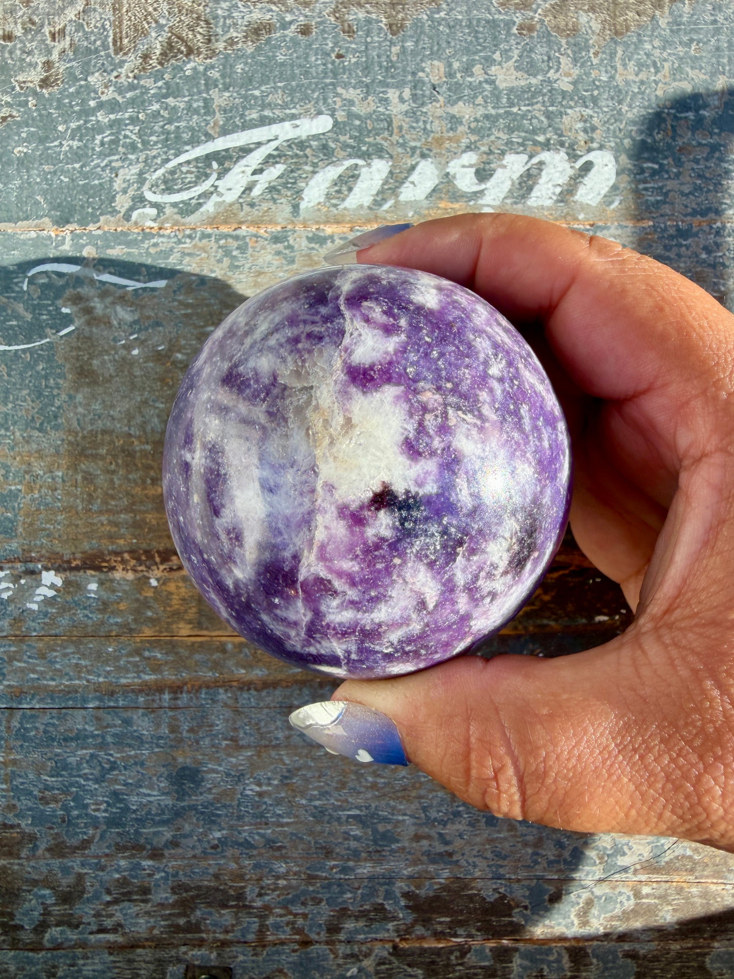 Gorgeous Lepidolite Sphere | Brazil | Opt 97