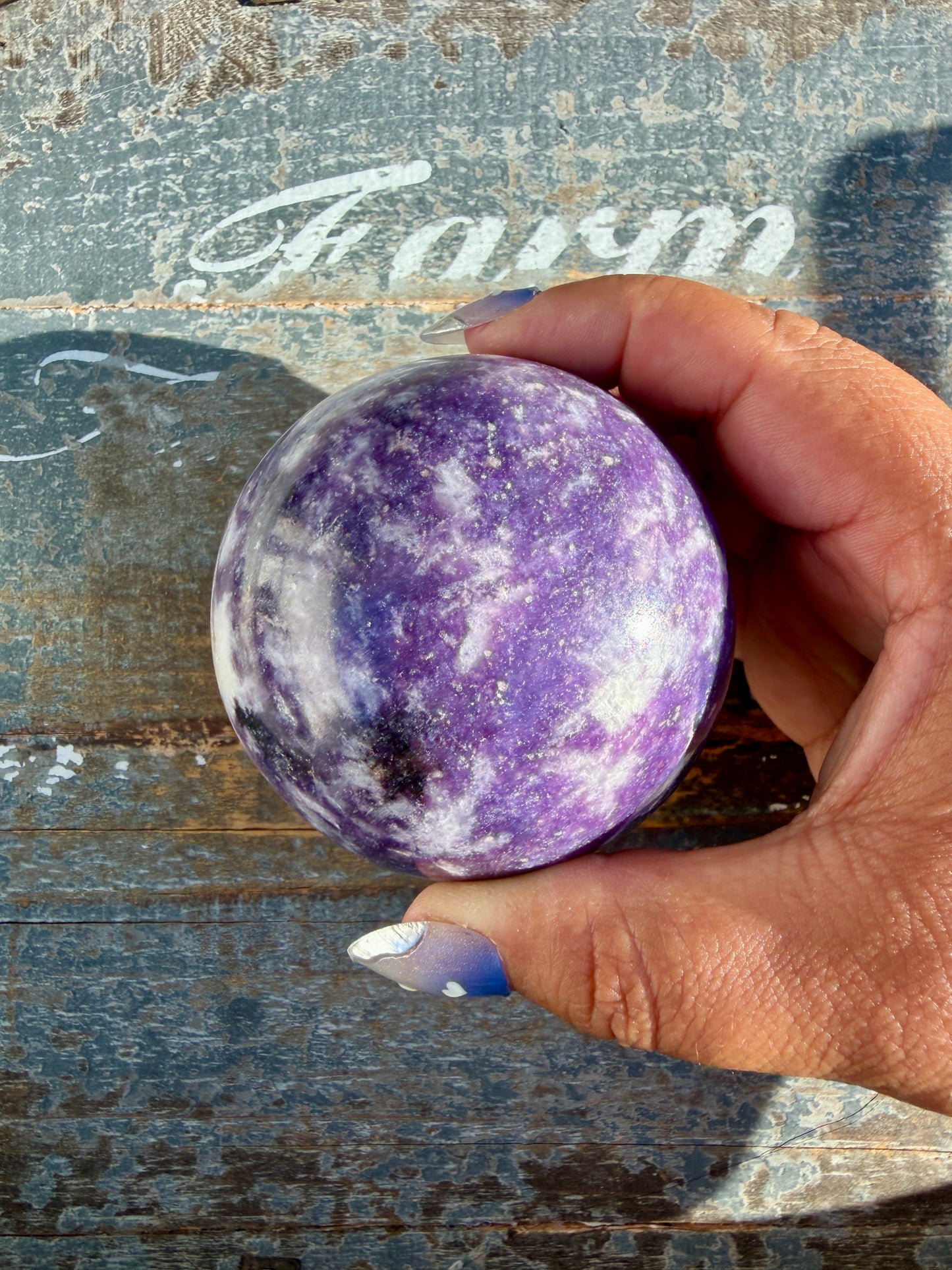 Gorgeous Lepidolite Sphere | Brazil | Opt 97