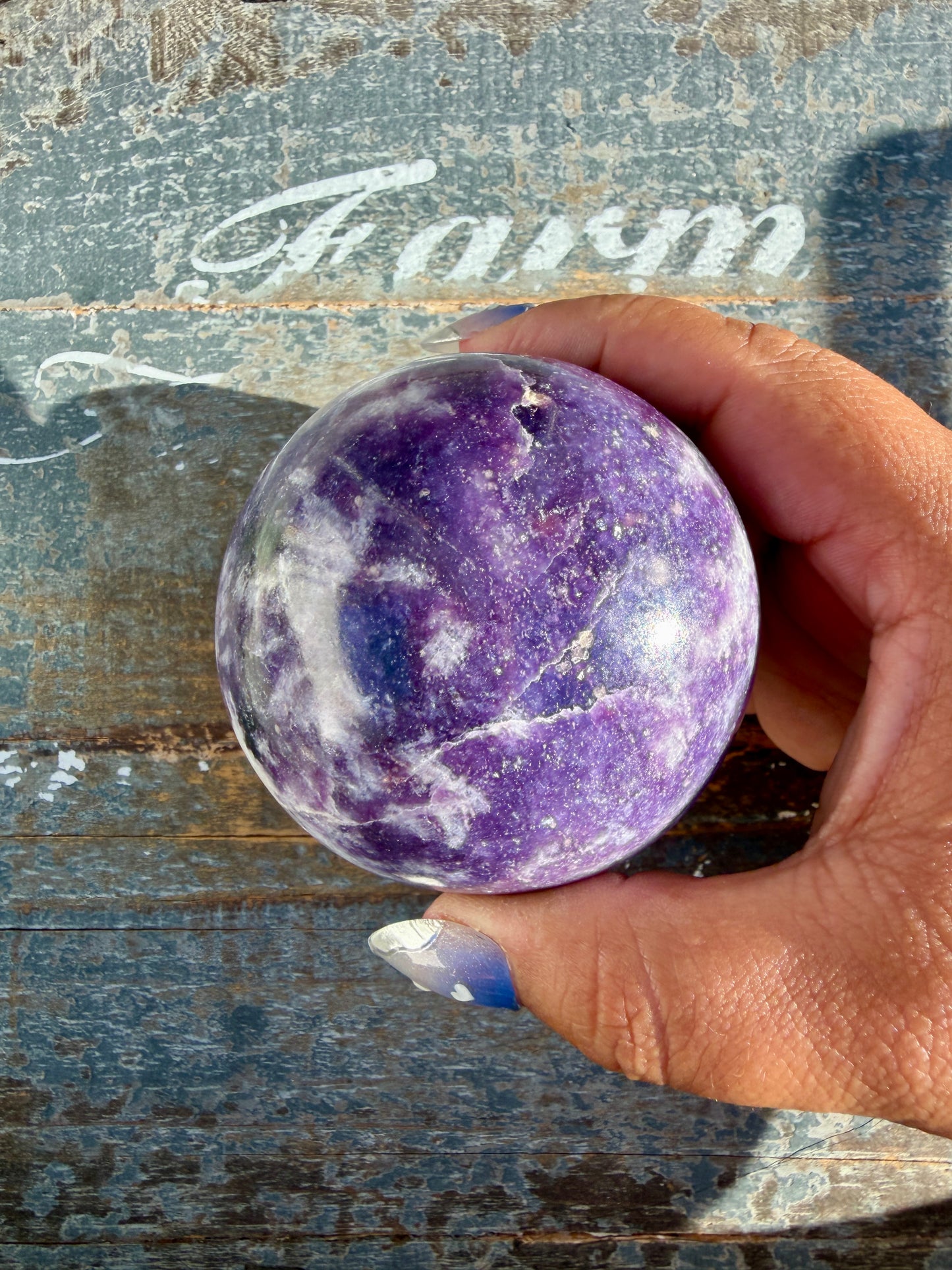 Gorgeous Lepidolite Sphere | Brazil | Opt 97