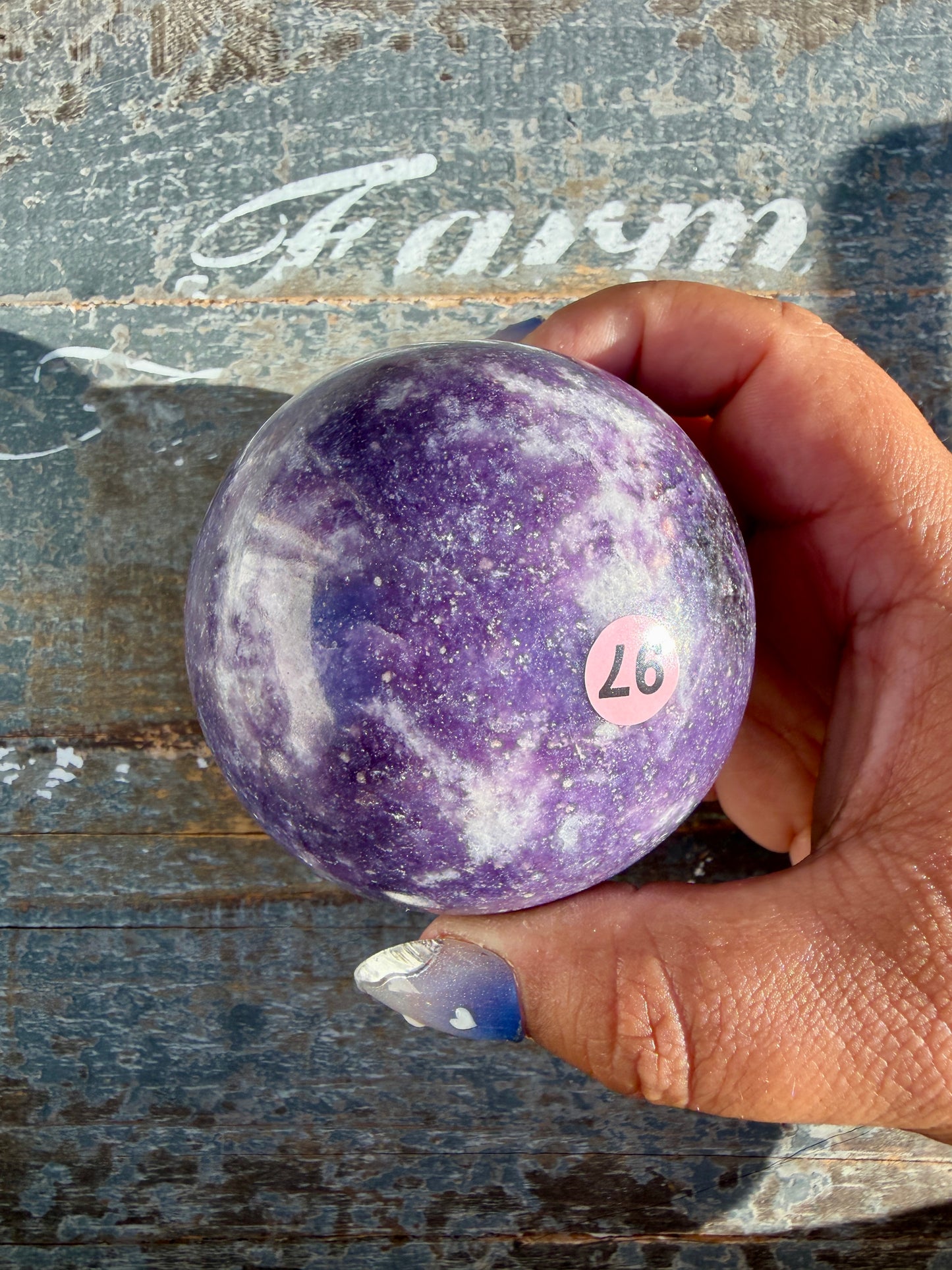 Gorgeous Lepidolite Sphere | Brazil | Opt 97