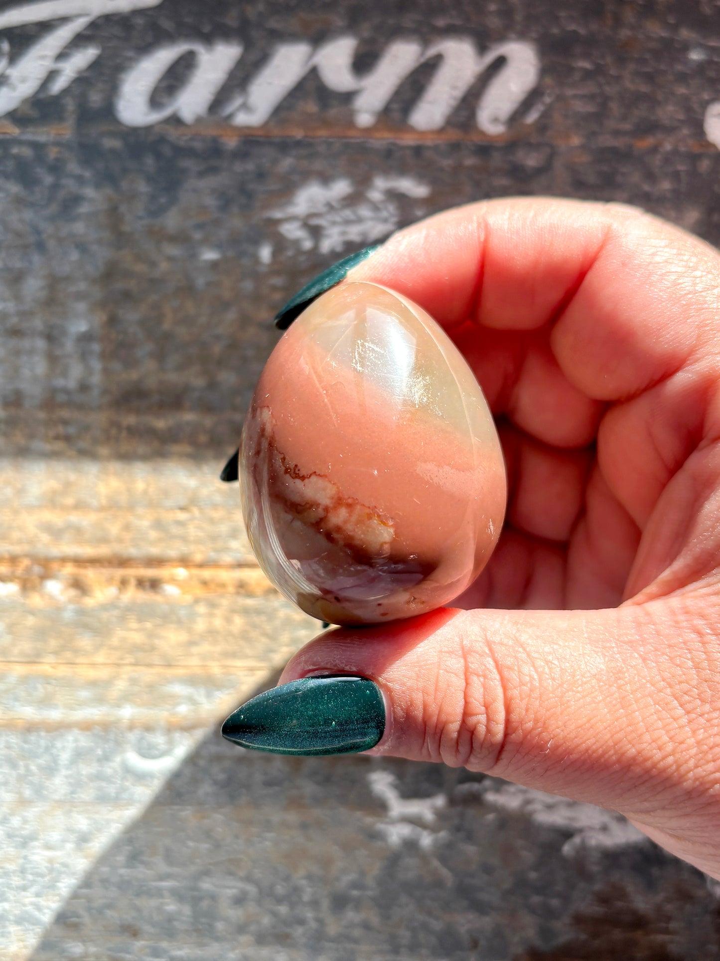 Colorful Polychrome Jasper Egg from Madagascar