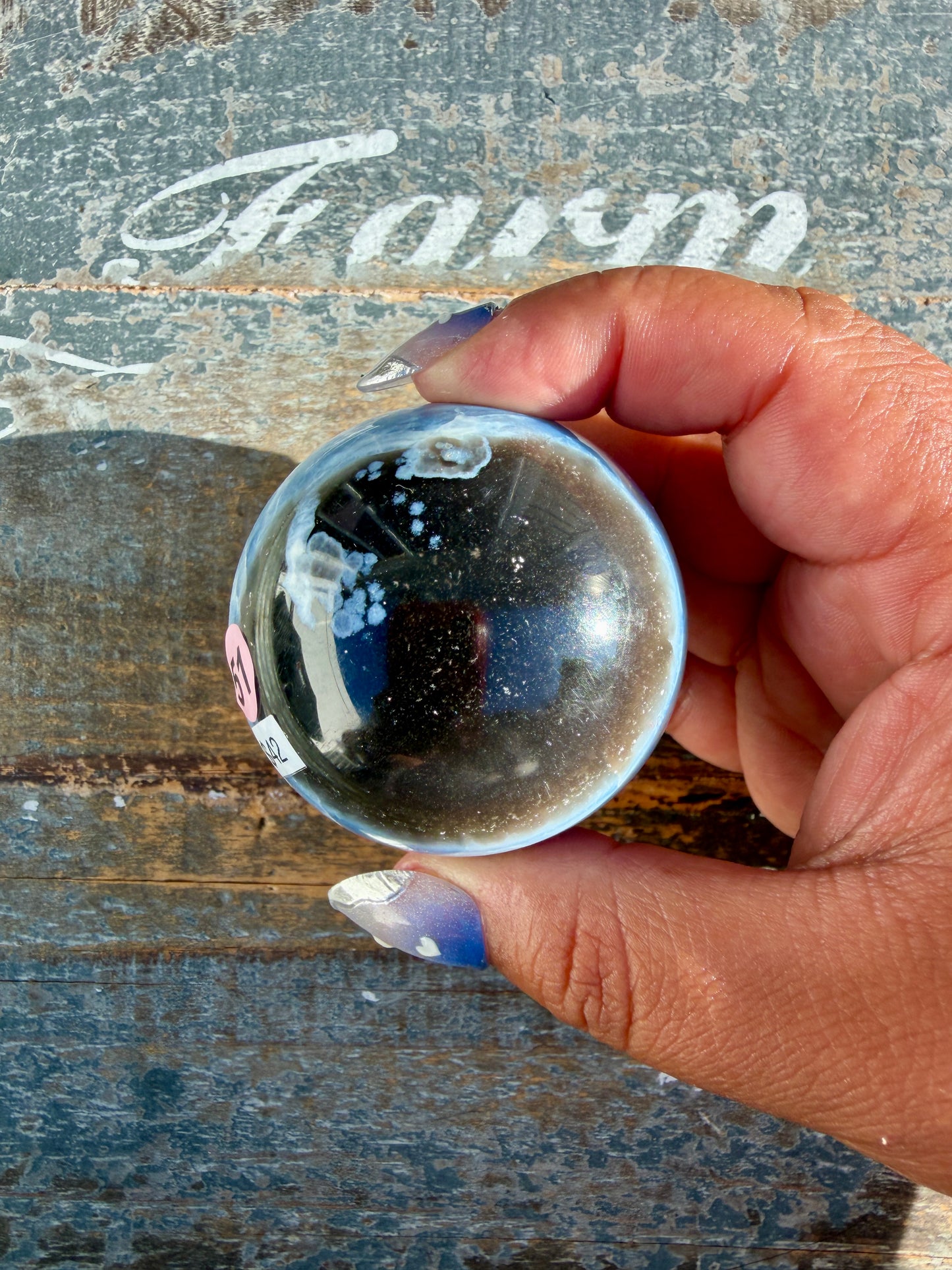 Gorgeous Blue Opal Sphere | India | Opt 51