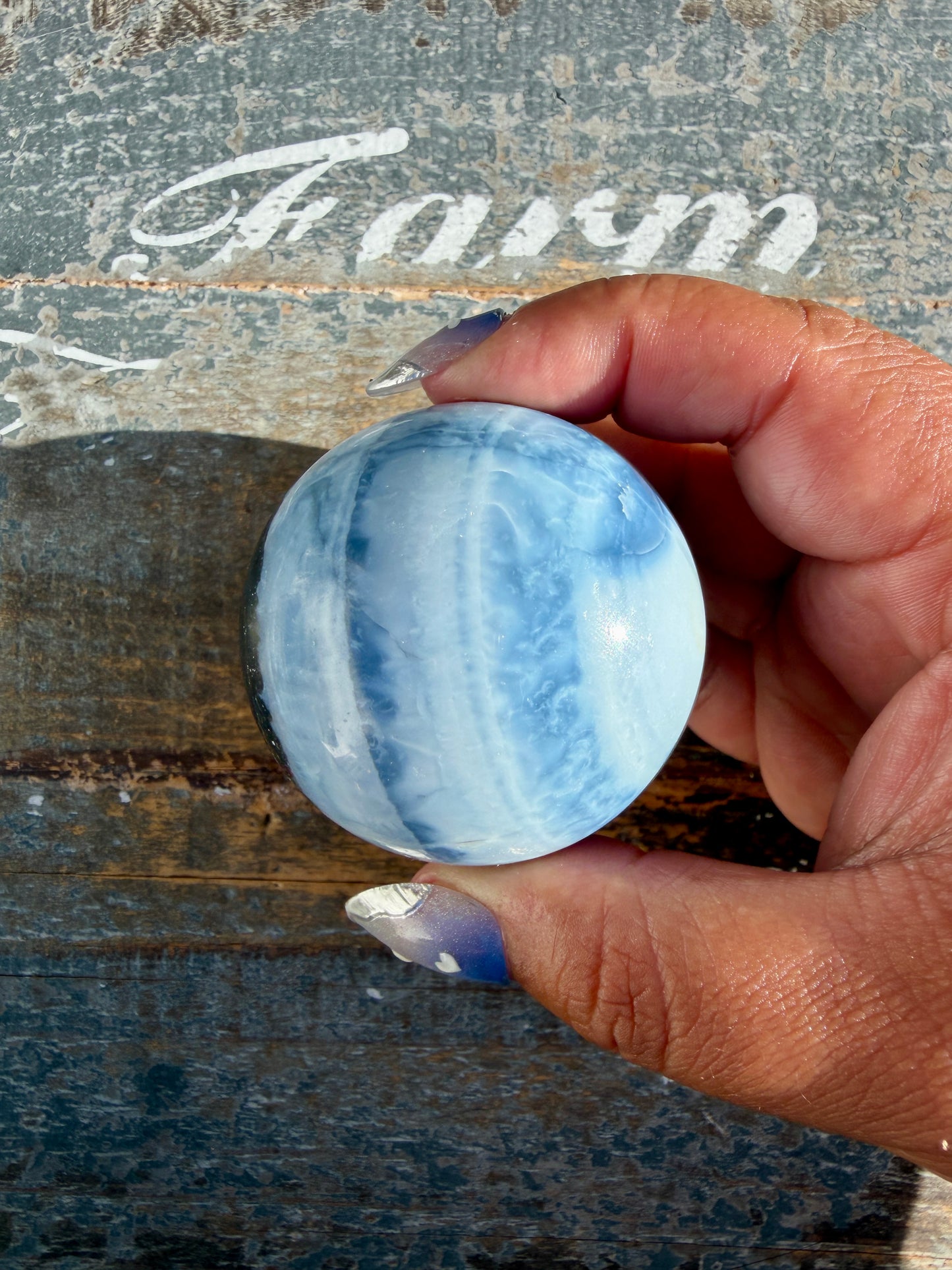 Gorgeous Blue Opal Sphere | India | Opt 51