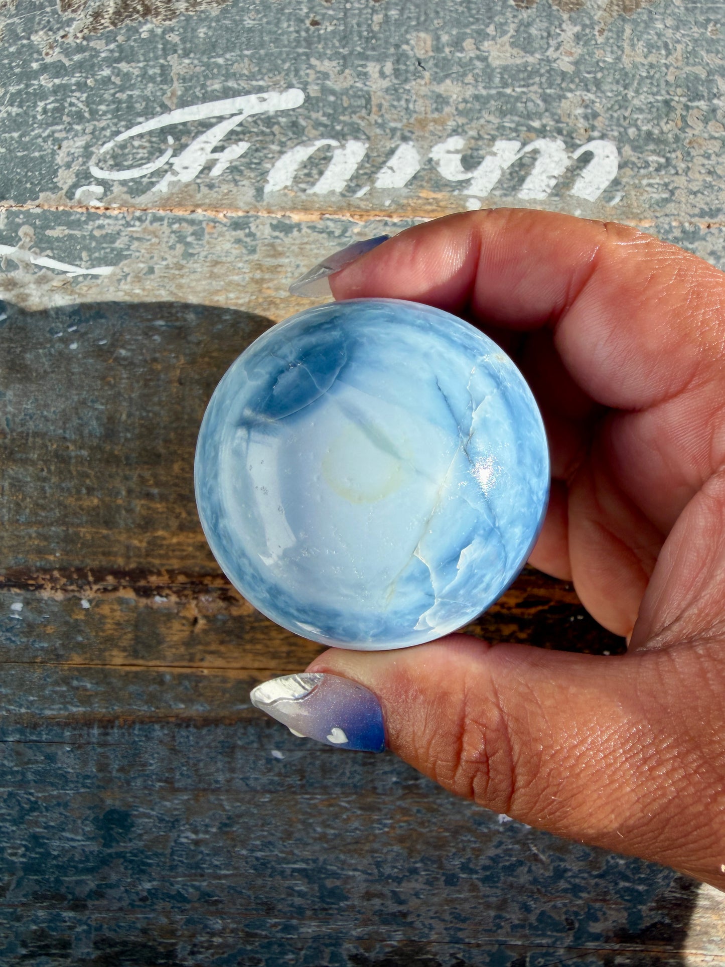 Gorgeous Blue Opal Sphere | India | Opt 51