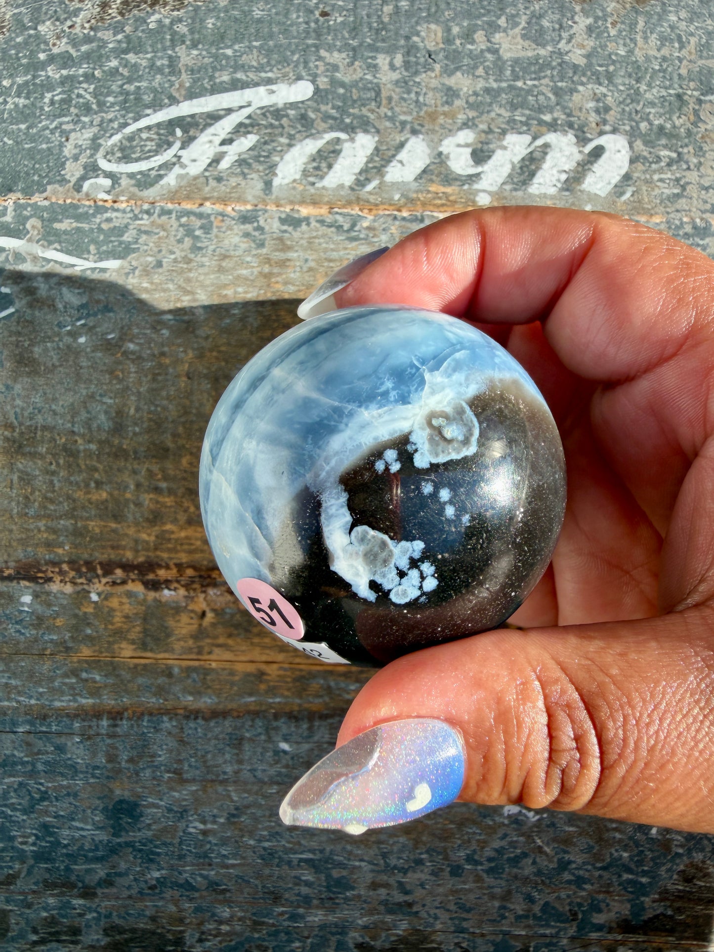 Gorgeous Blue Opal Sphere | India | Opt 51