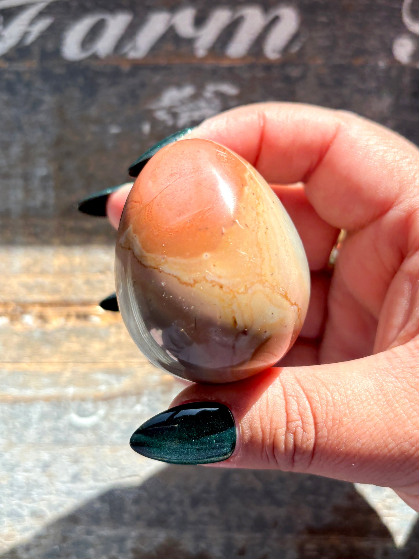 Colorful Polychrome Jasper Egg from Madagascar