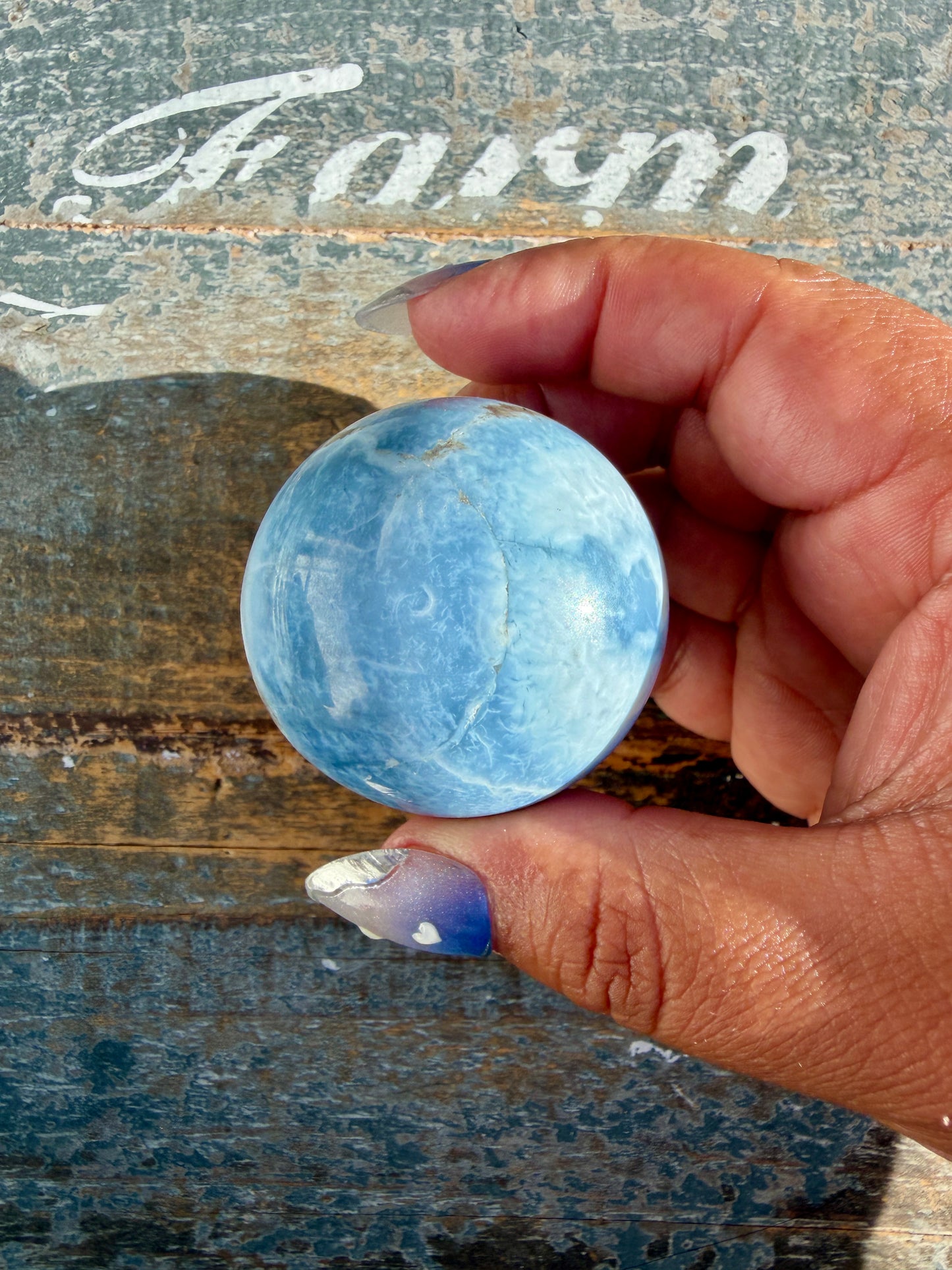Gorgeous Blue Opal Sphere | India | Opt 60