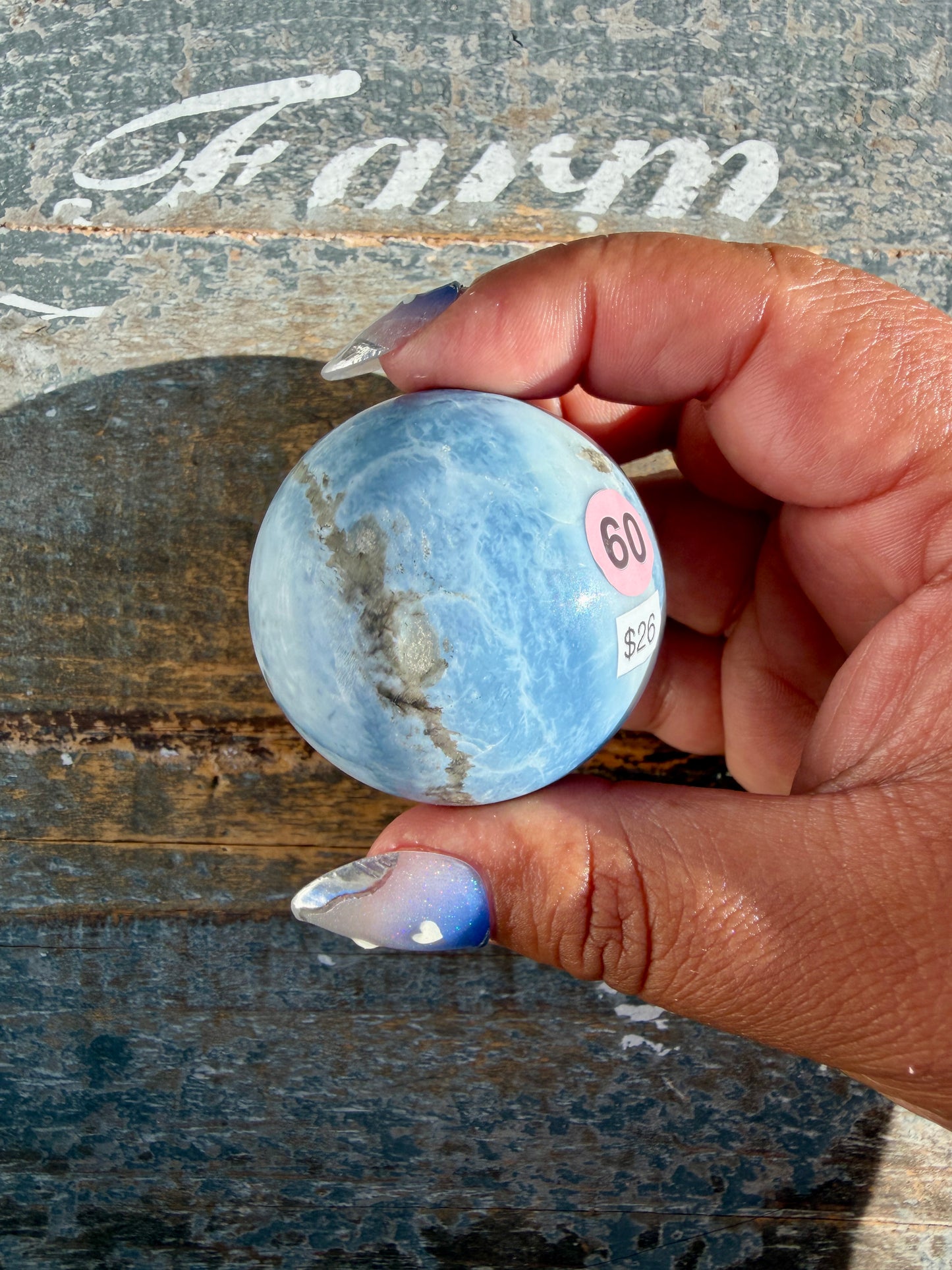 Gorgeous Blue Opal Sphere | India | Opt 60