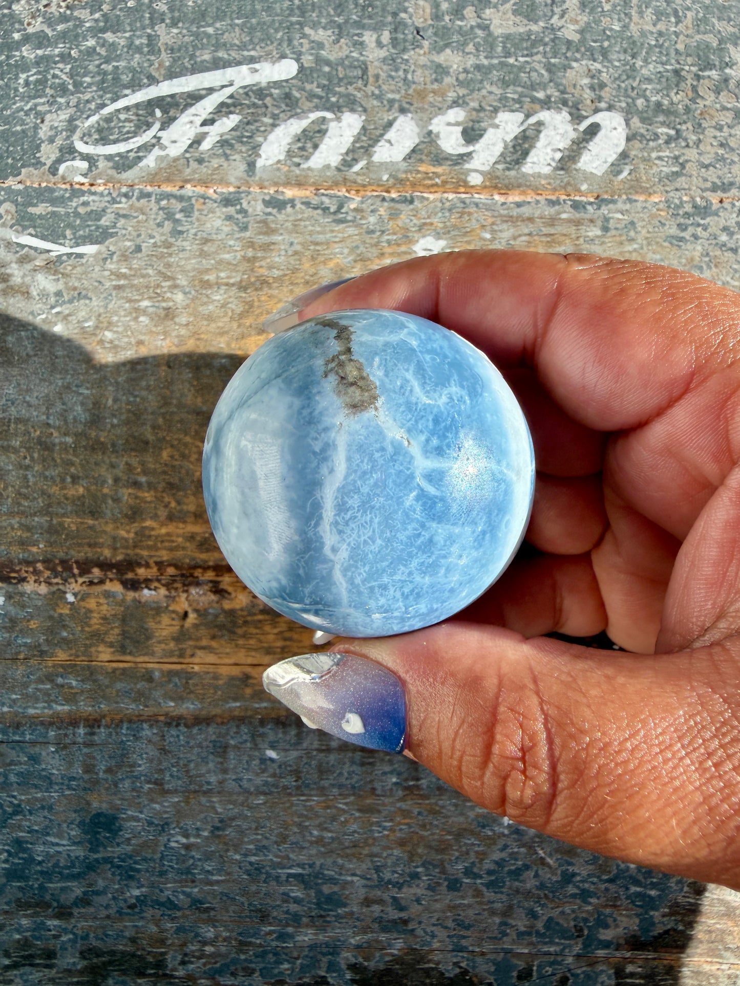 Gorgeous Blue Opal Sphere | India | Opt 60
