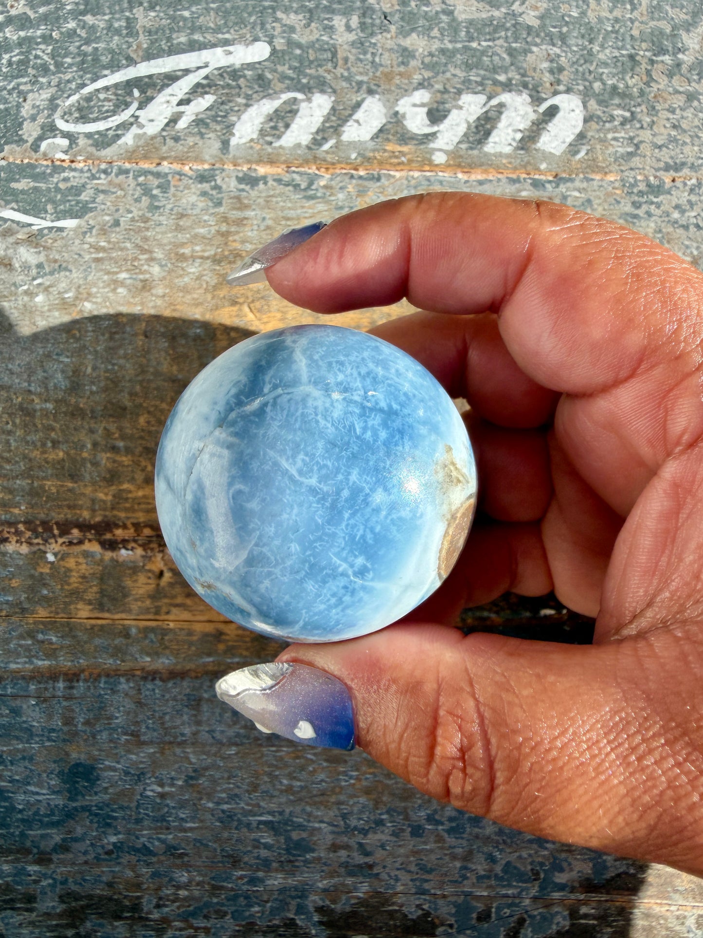 Gorgeous Blue Opal Sphere | India | Opt 60