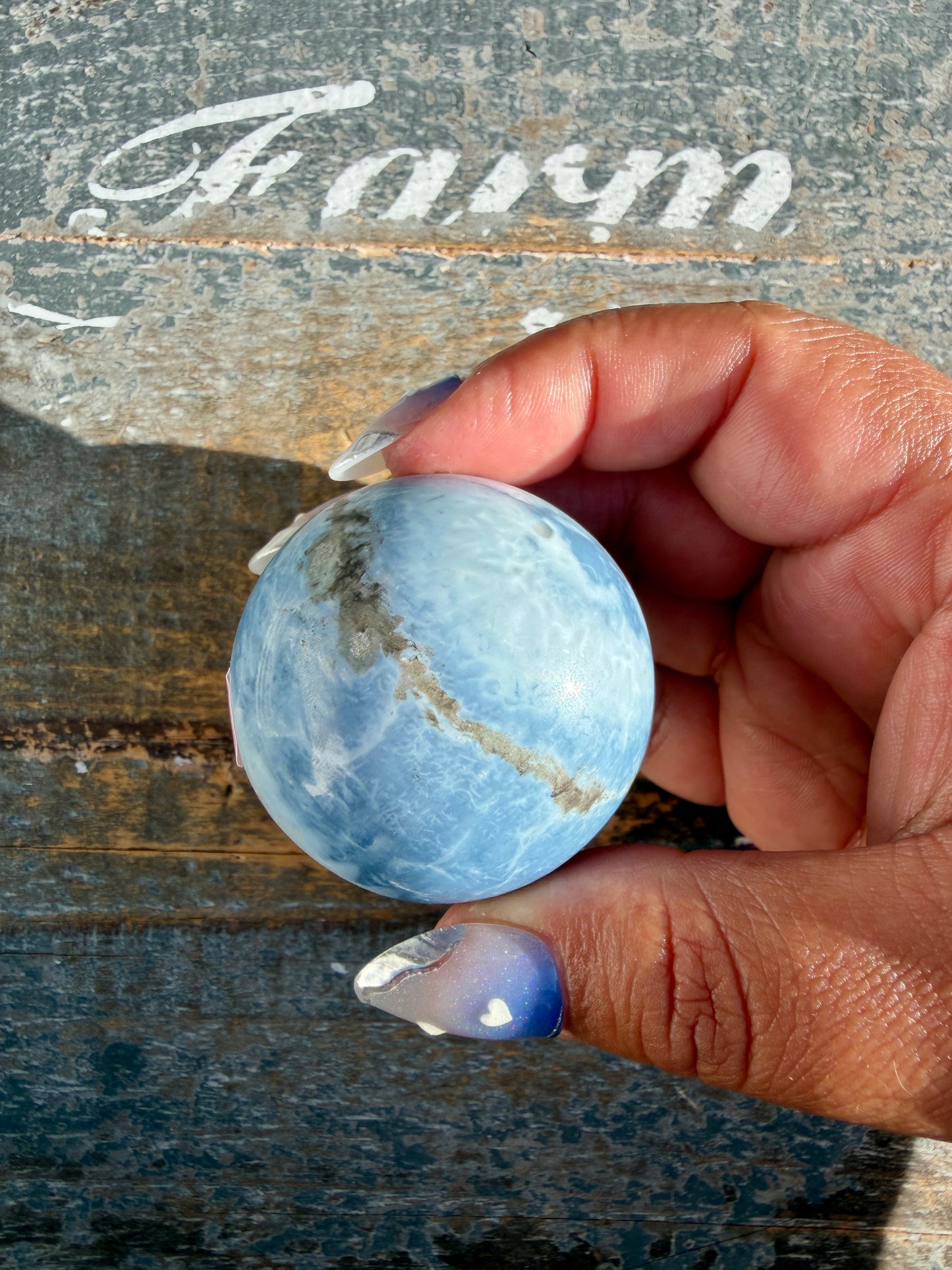 Gorgeous Blue Opal Sphere | India | Opt 60