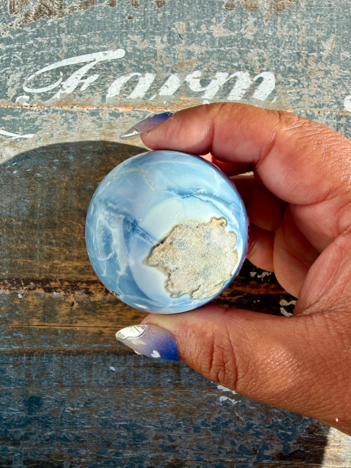Gorgeous Blue Opal Sphere | India | Opt 57