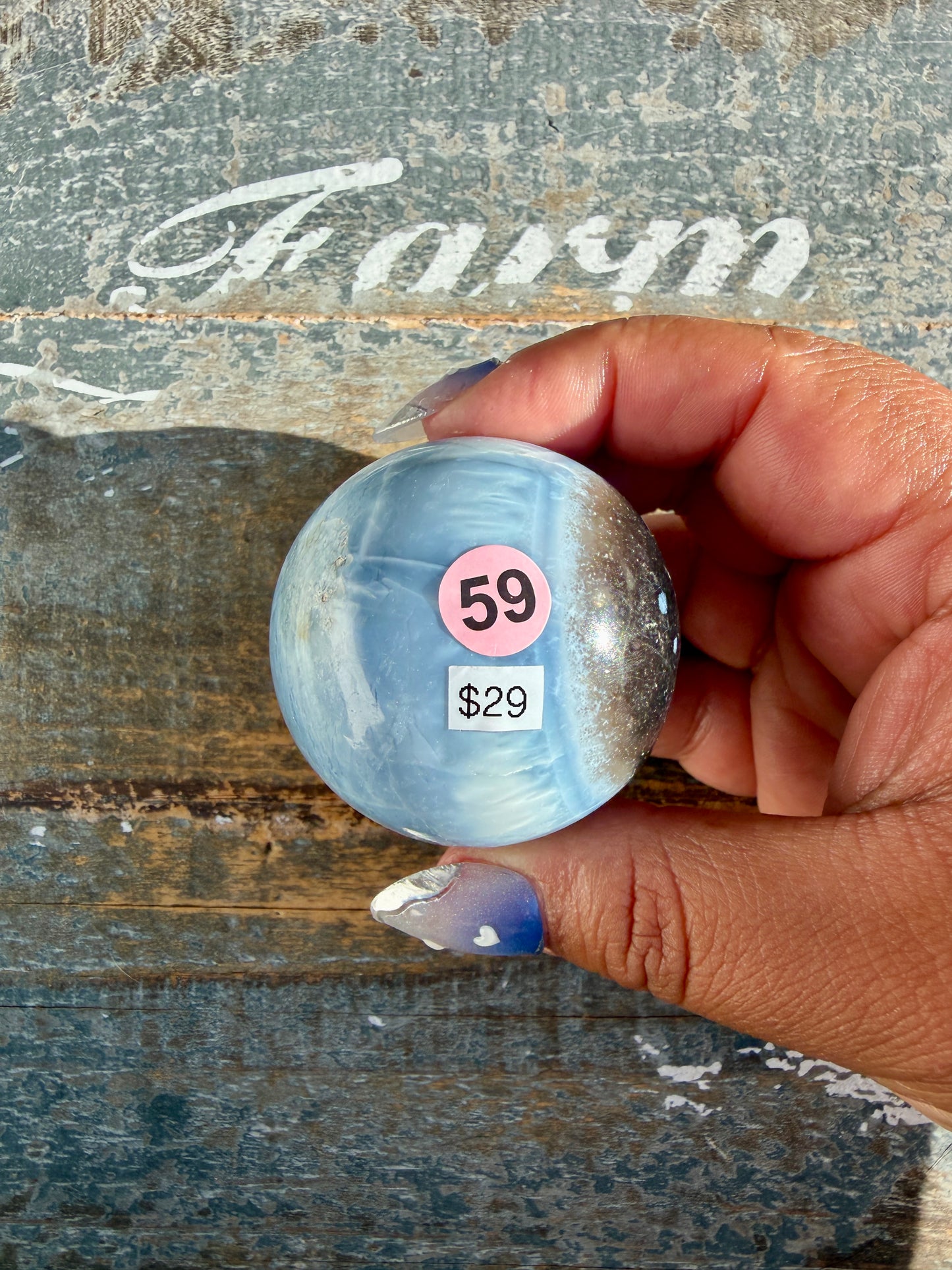 Gorgeous Blue Opal Sphere | India | Opt 59