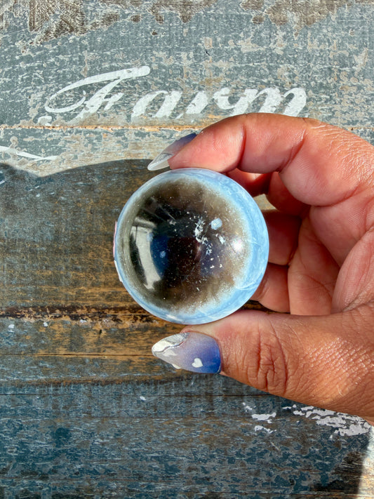 Gorgeous Blue Opal Sphere | India | Opt 59