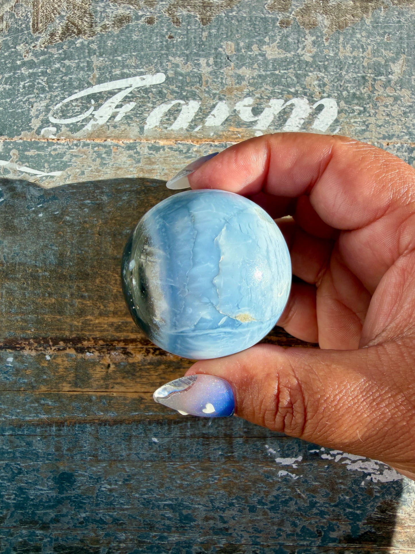 Gorgeous Blue Opal Sphere | India | Opt 59