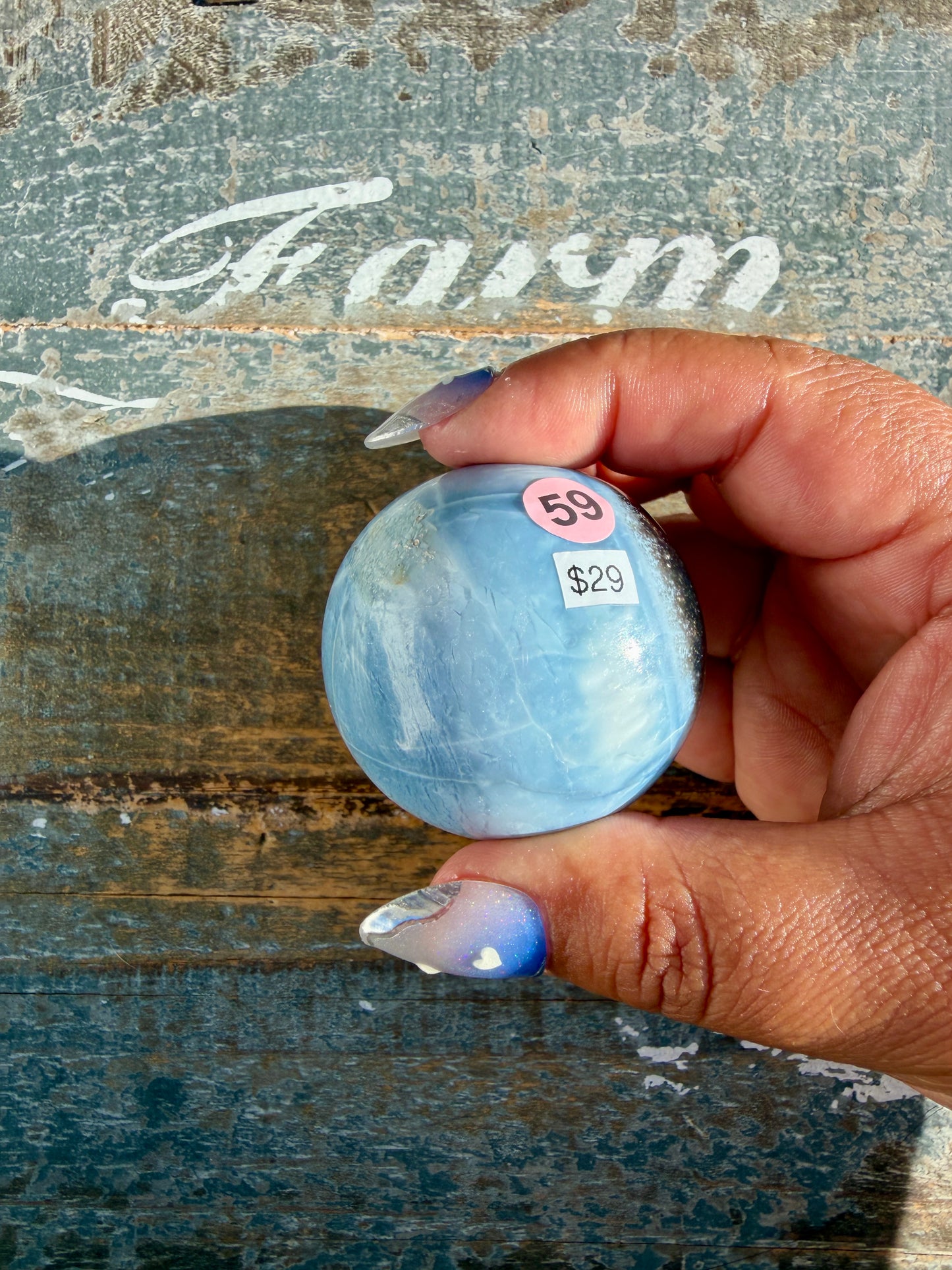 Gorgeous Blue Opal Sphere | India | Opt 59