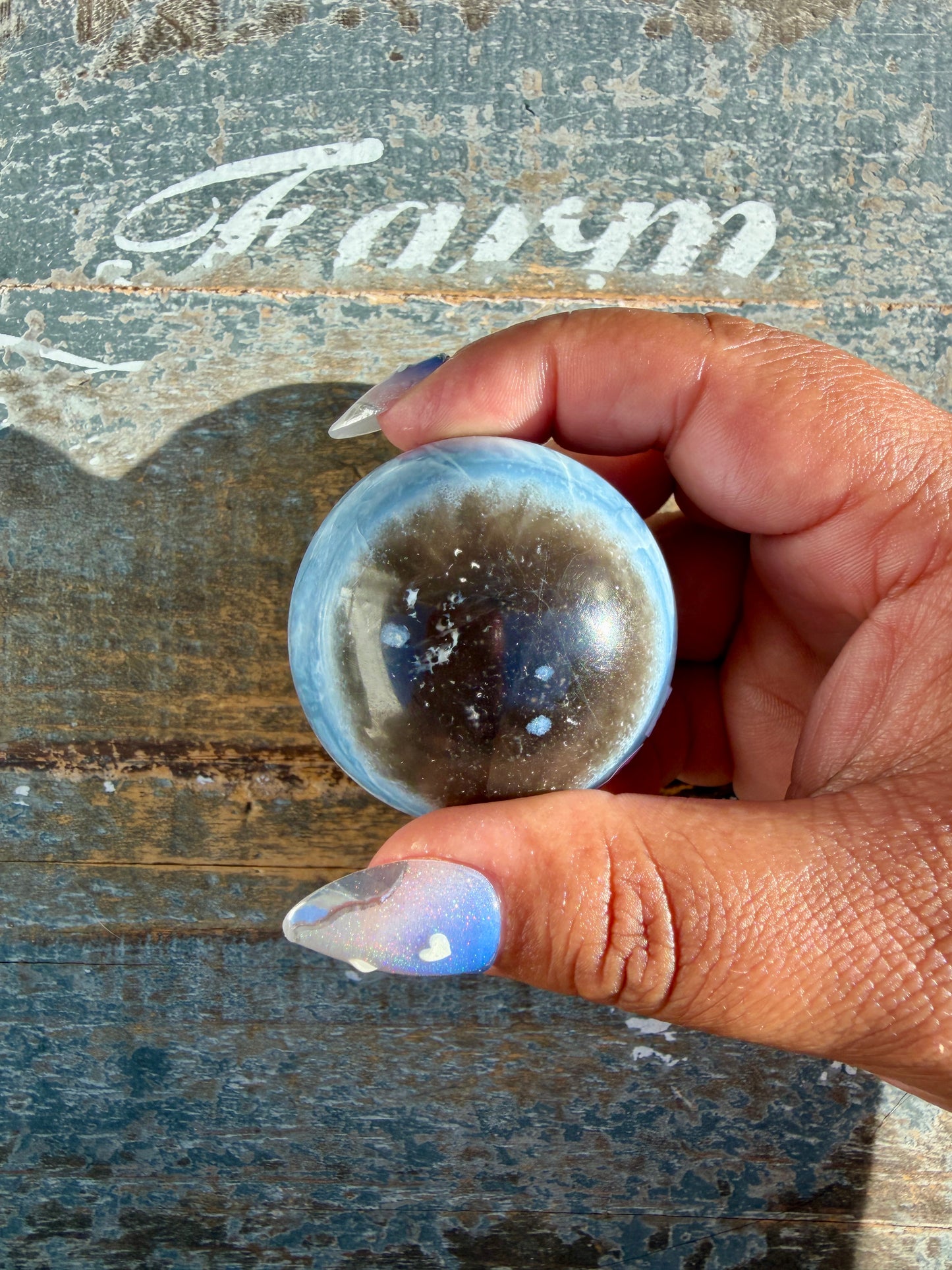 Gorgeous Blue Opal Sphere | India | Opt 59