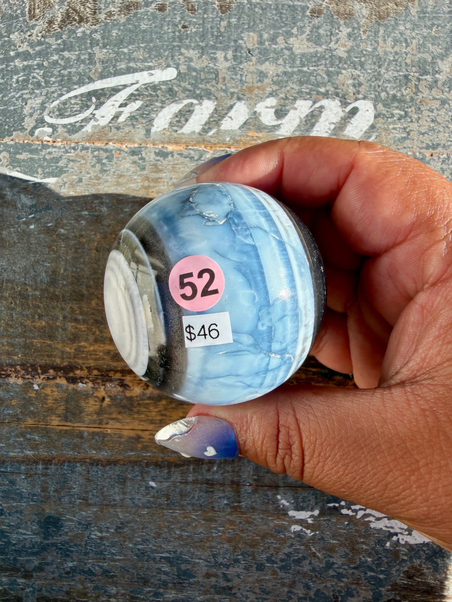 Gorgeous Blue Opal Sphere | India | Opt 52
