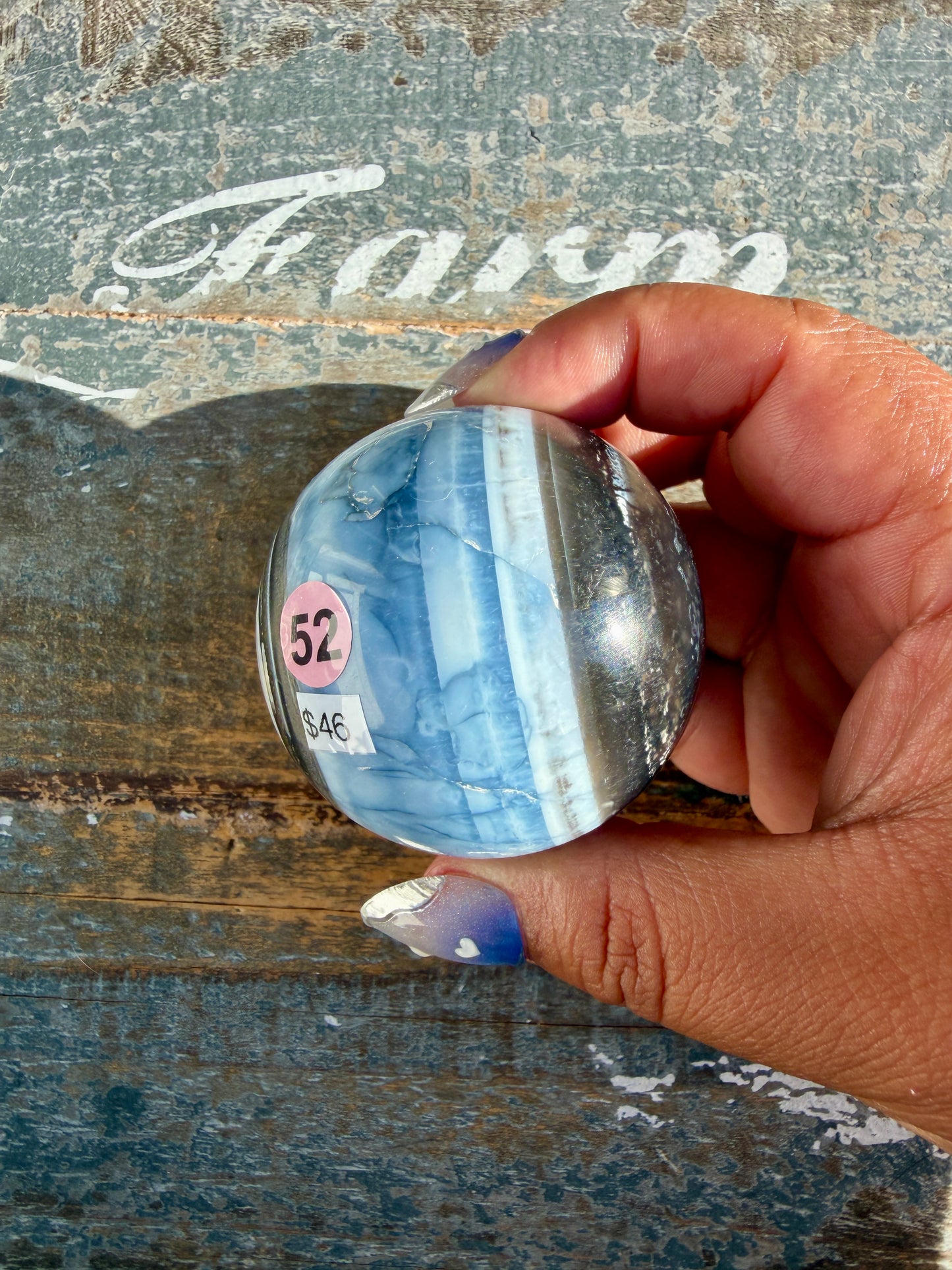 Gorgeous Blue Opal Sphere | India | Opt 52
