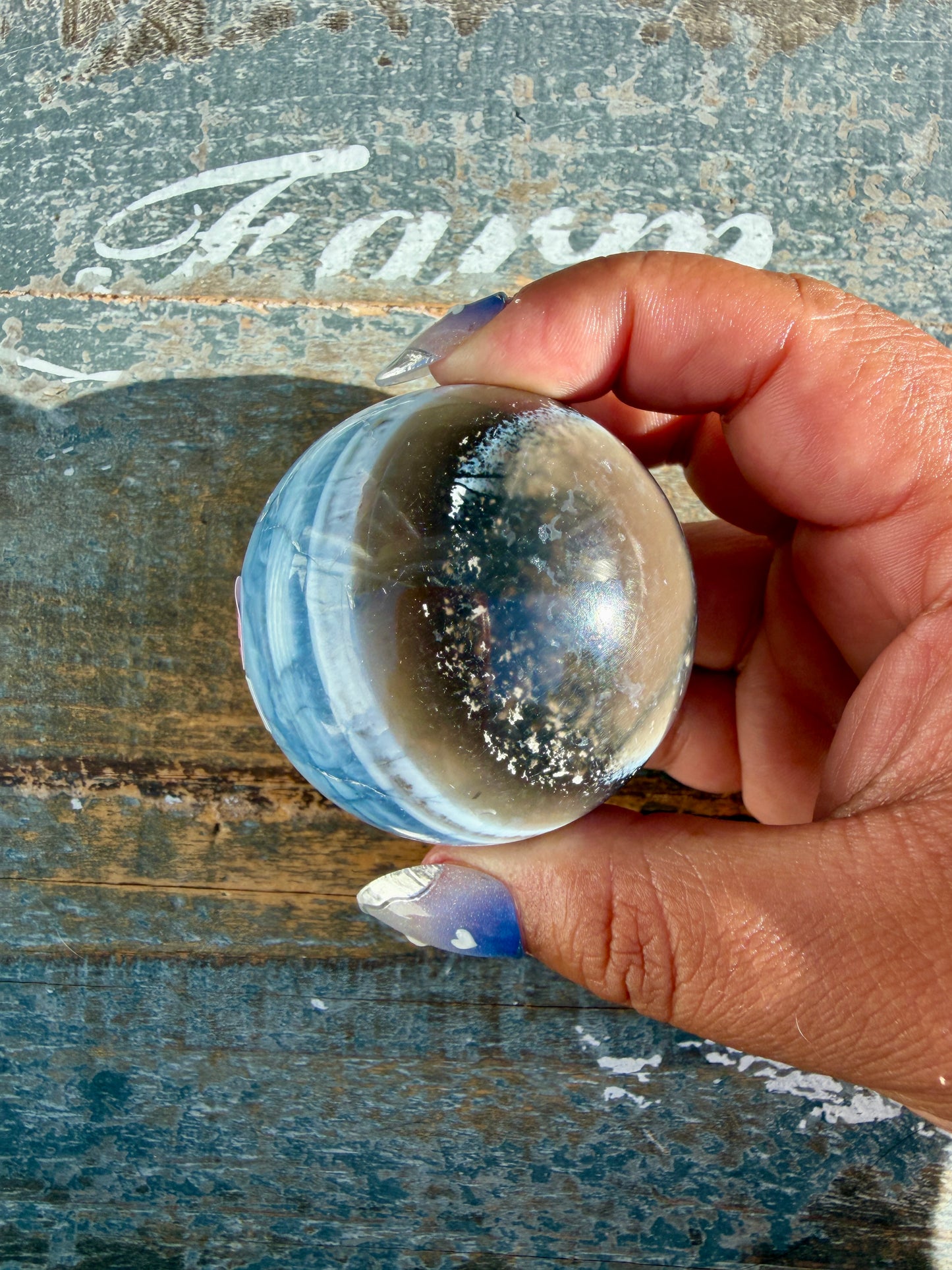 Gorgeous Blue Opal Sphere | India | Opt 52
