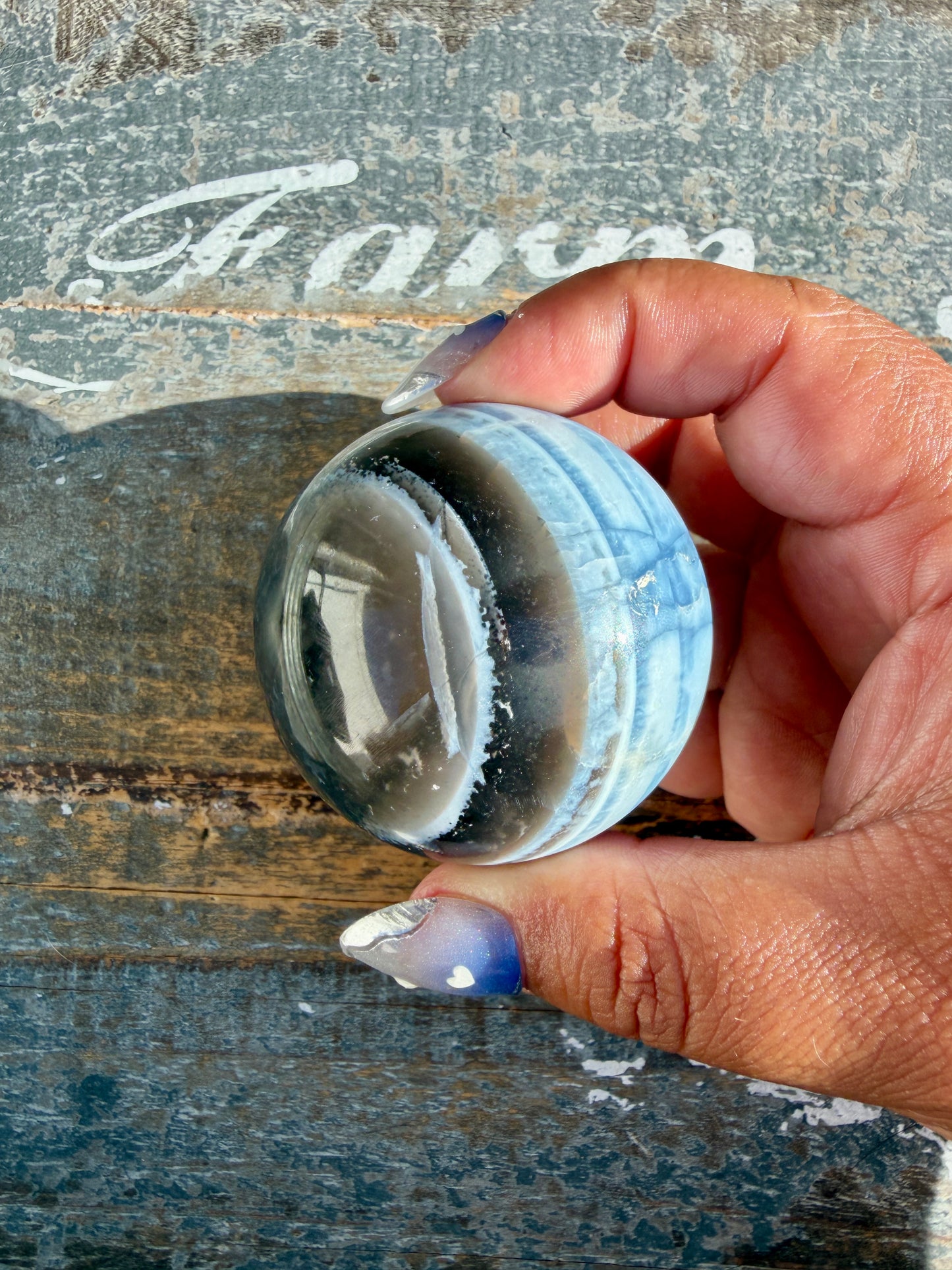 Gorgeous Blue Opal Sphere | India | Opt 52