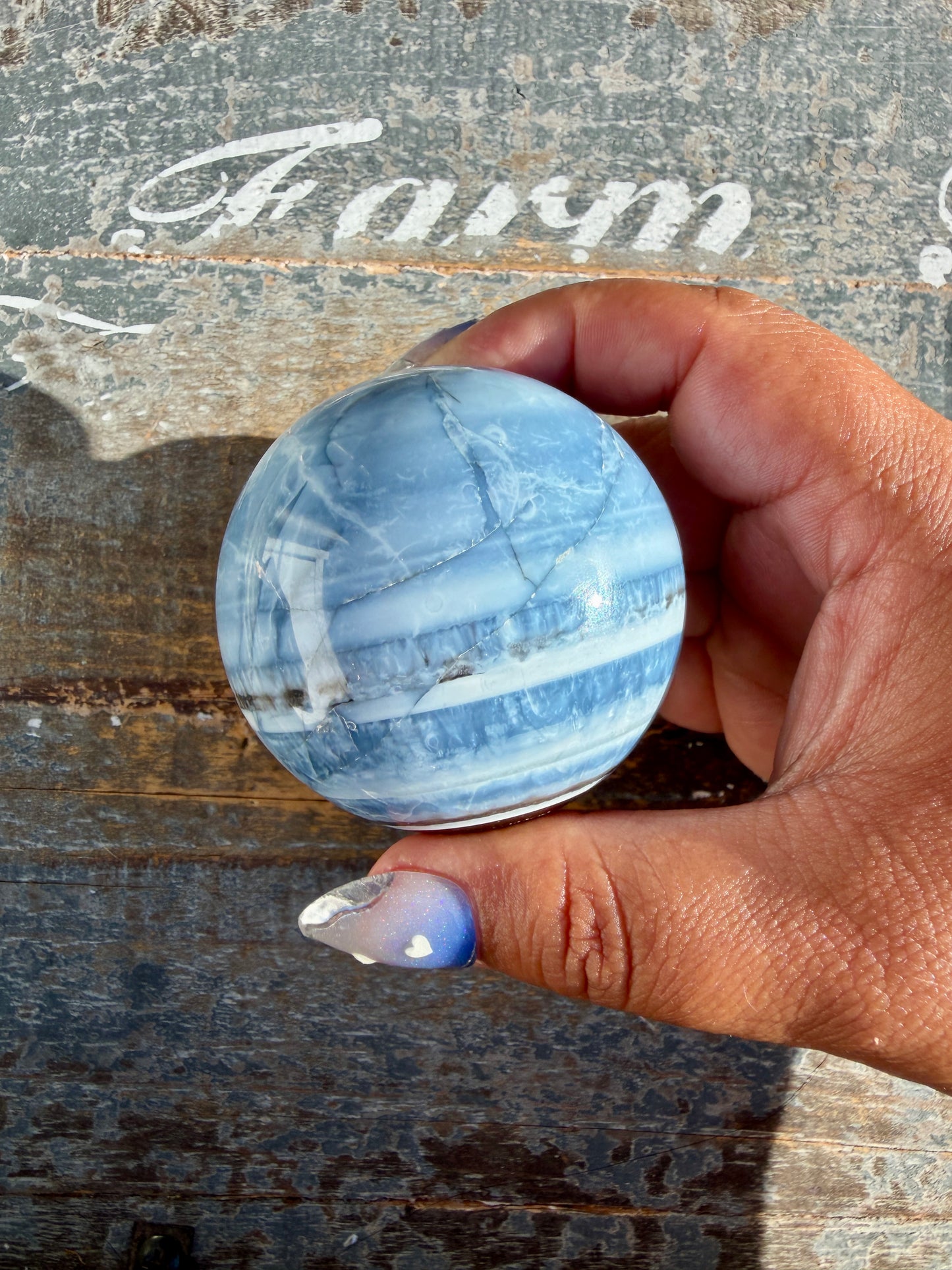 Gorgeous Blue Opal Sphere | India | Opt 43
