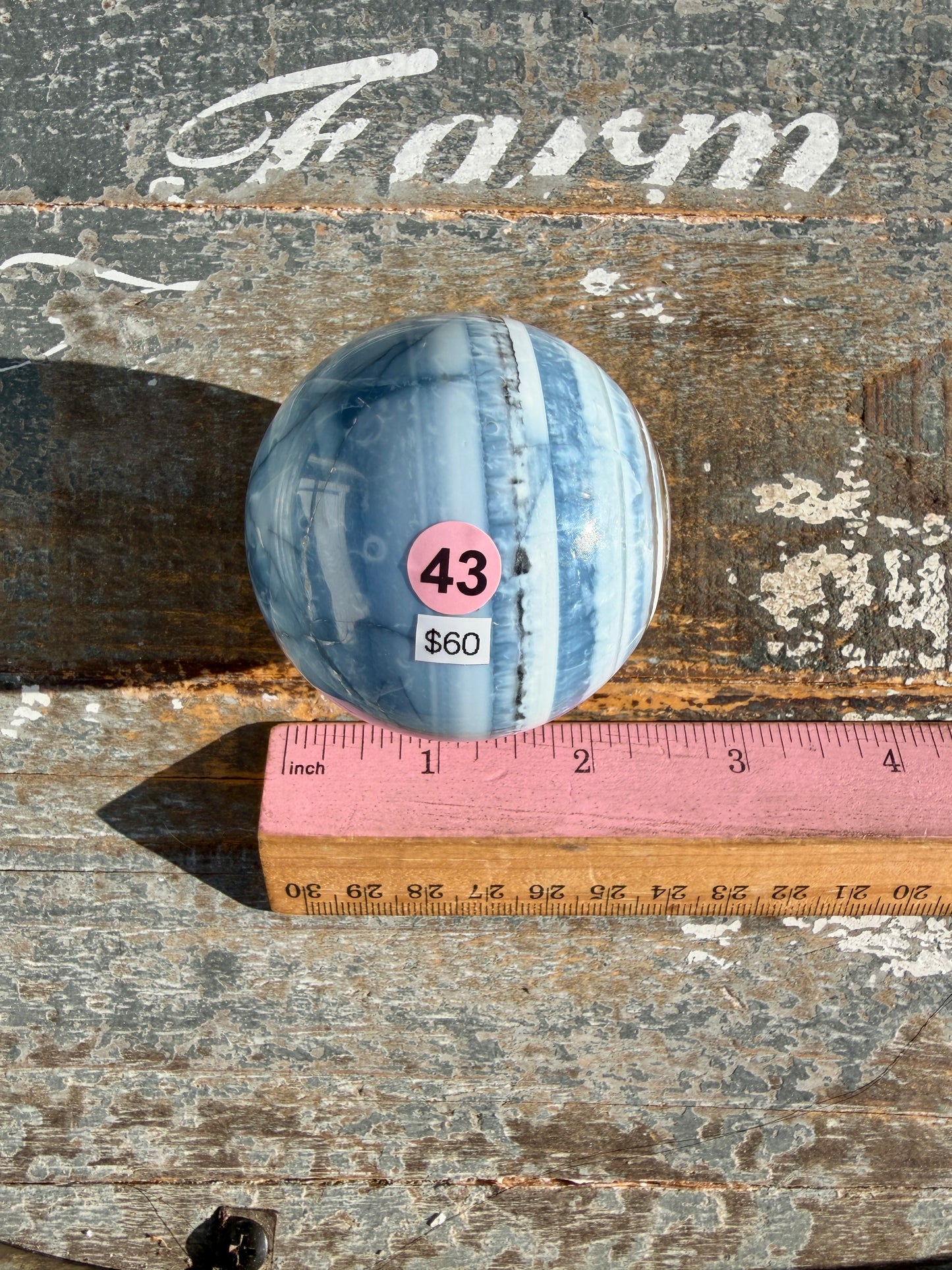 Gorgeous Blue Opal Sphere | India | Opt 43