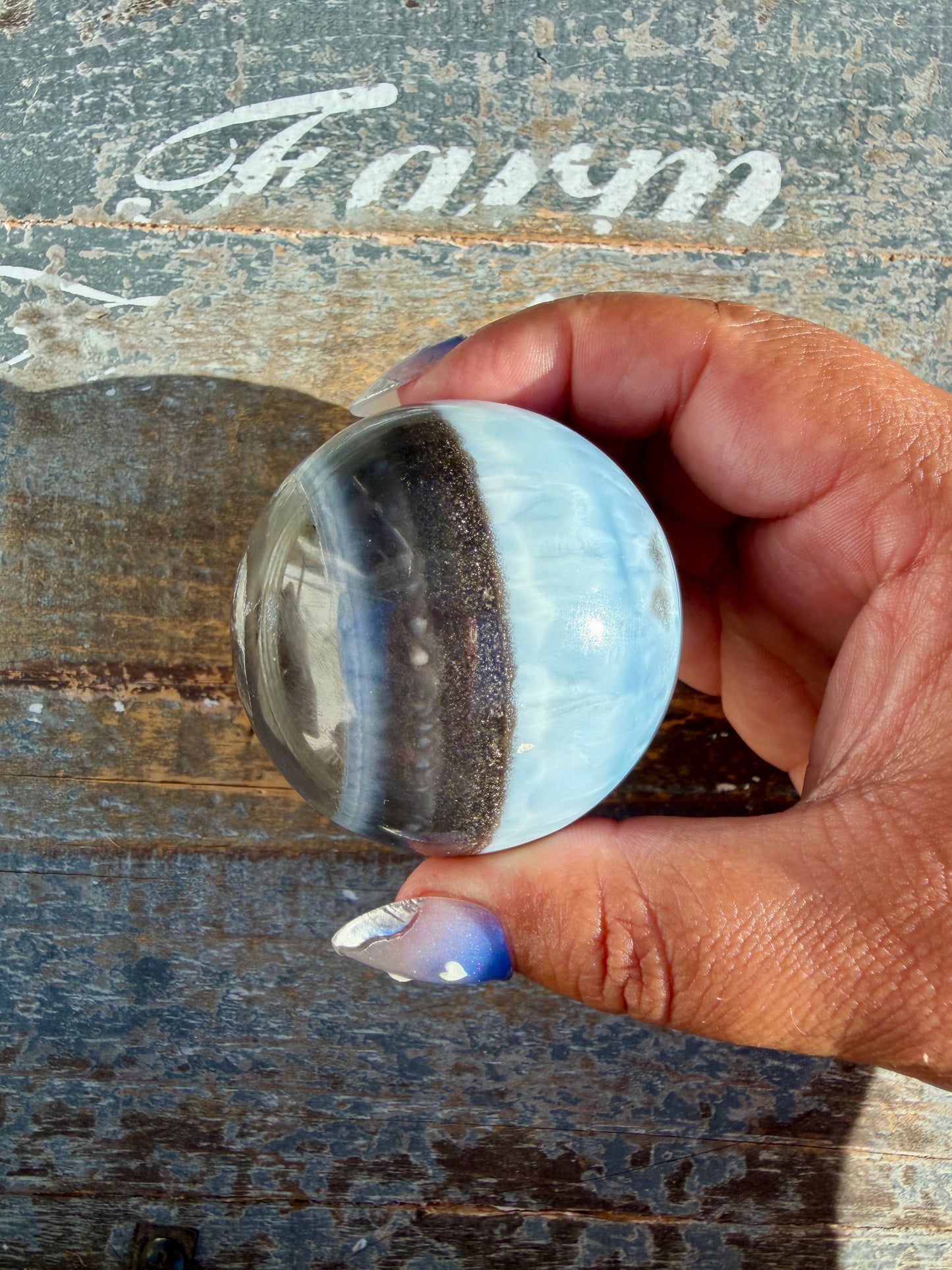 Gorgeous Blue Opal Sphere | India | Opt 50