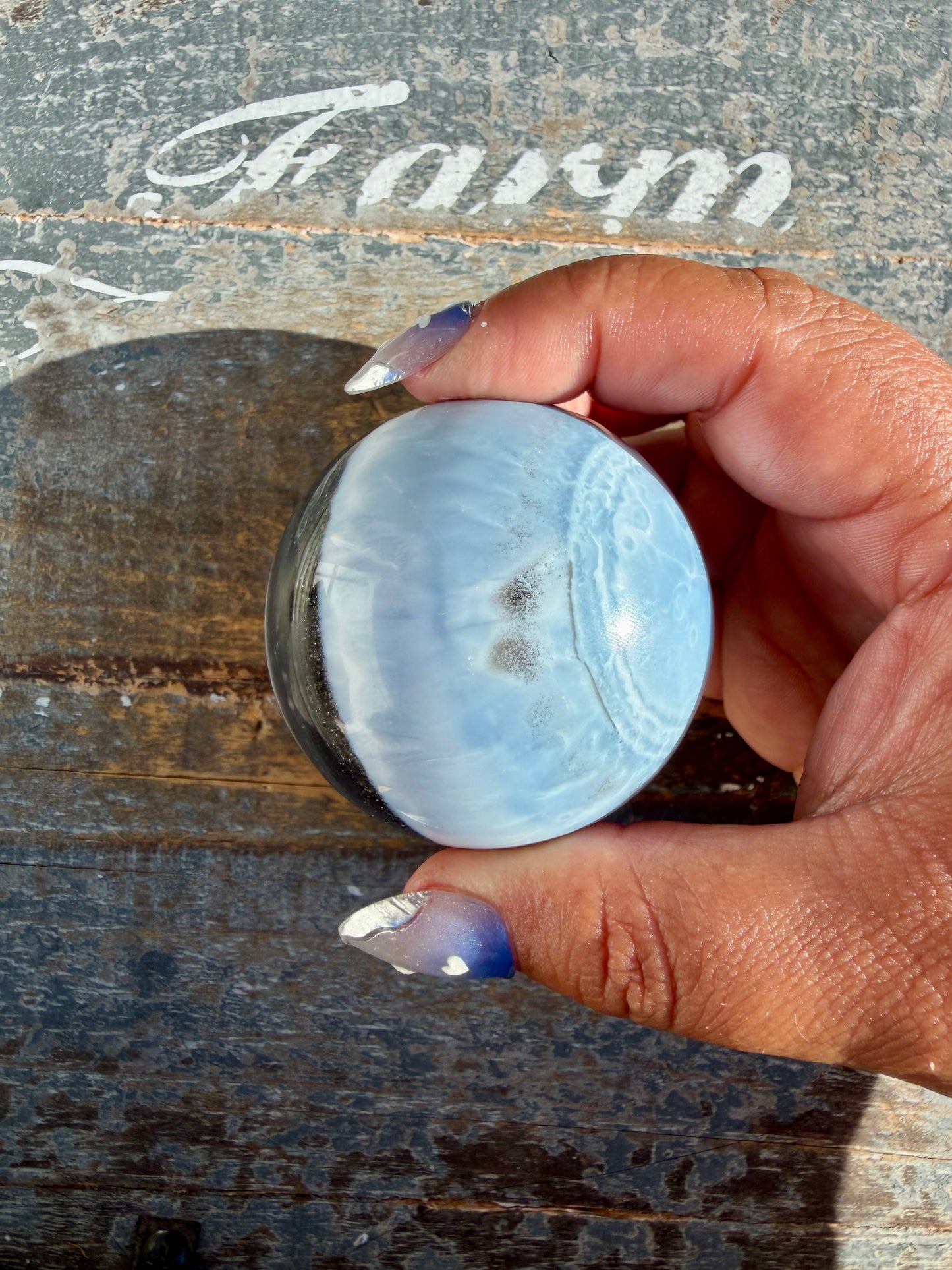 Gorgeous Blue Opal Sphere | India | Opt 50