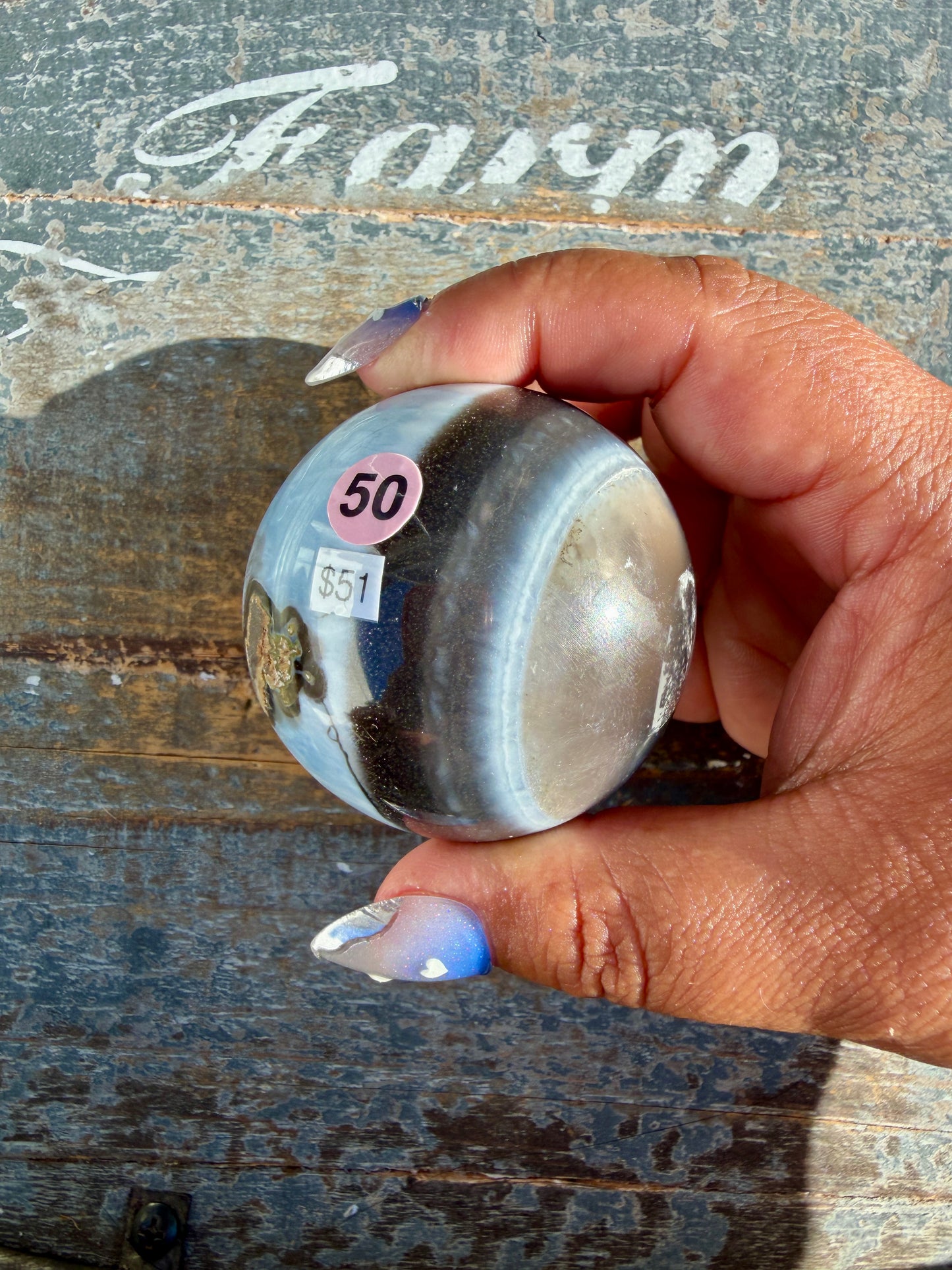 Gorgeous Blue Opal Sphere | India | Opt 50
