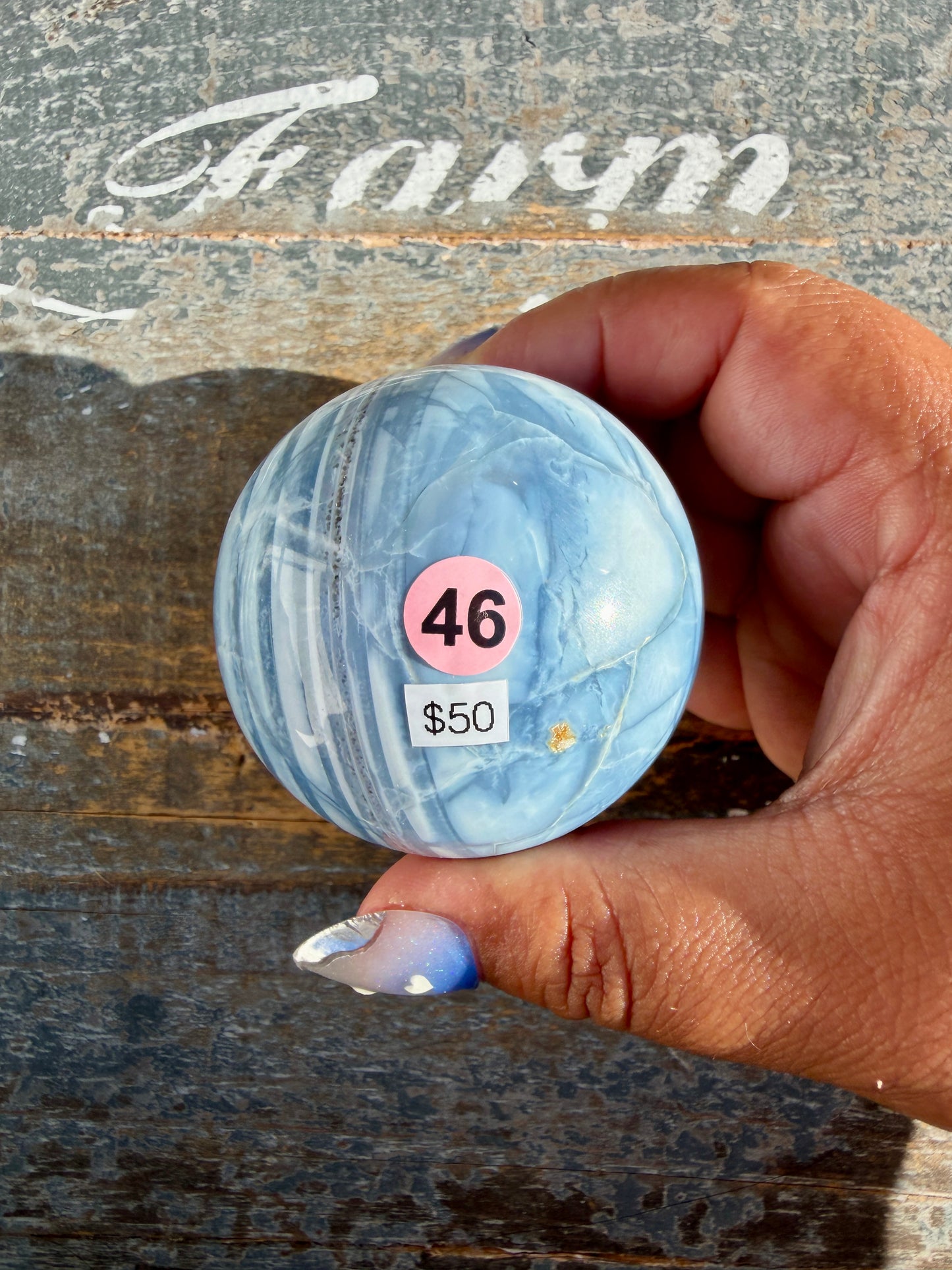 Gorgeous Blue Opal Sphere | India | Opt 46