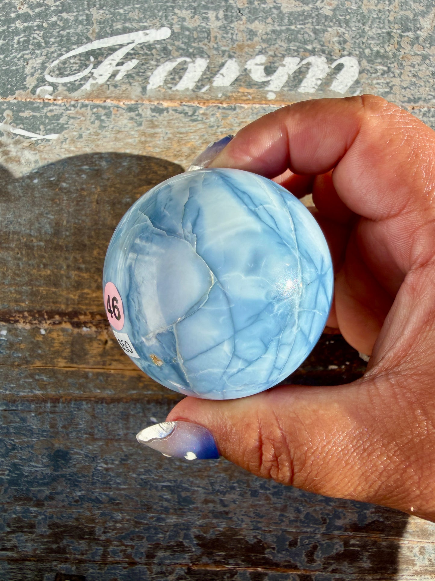 Gorgeous Blue Opal Sphere | India | Opt 46