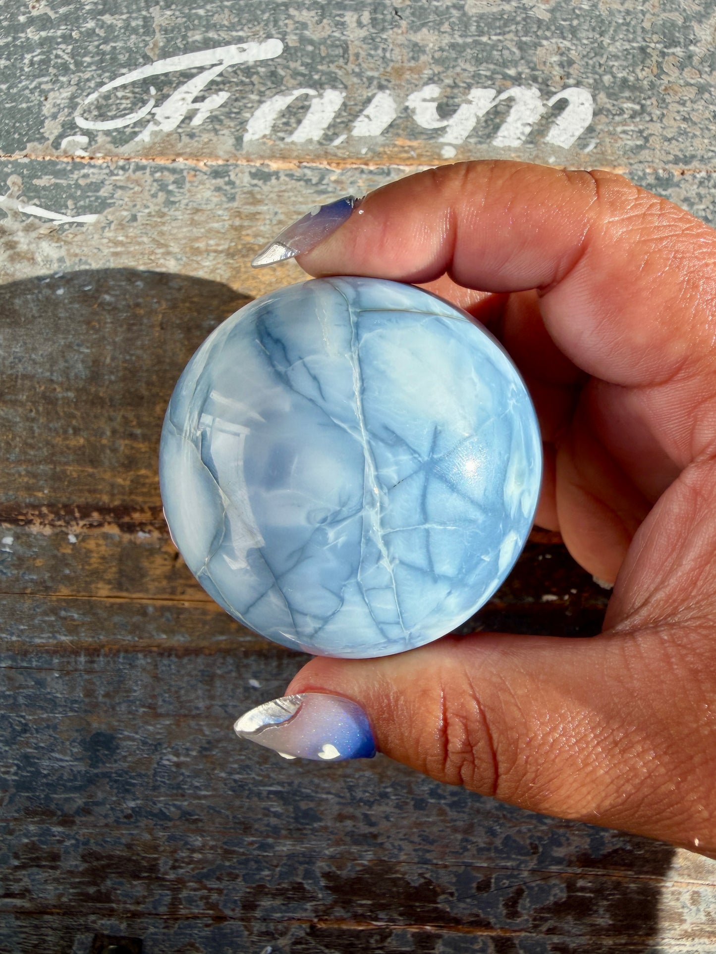 Gorgeous Blue Opal Sphere | India | Opt 46