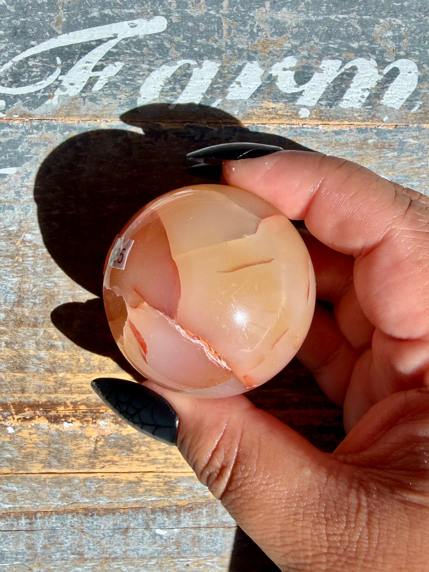 Gorgeous Druzy Carnelian Sphere | Opt 74