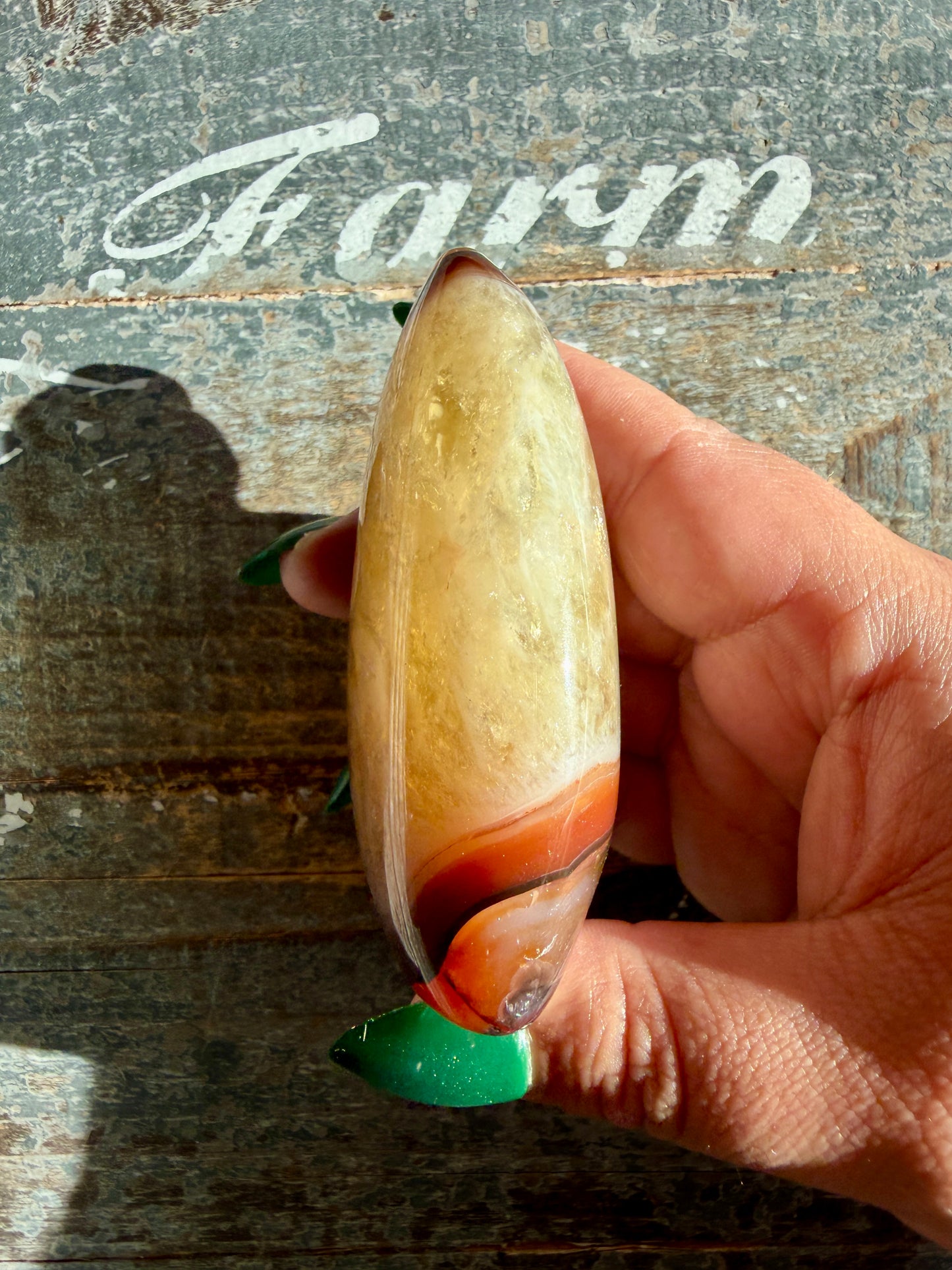 Gorgeous Carnelian + Orca Agate Flame | Opt SU