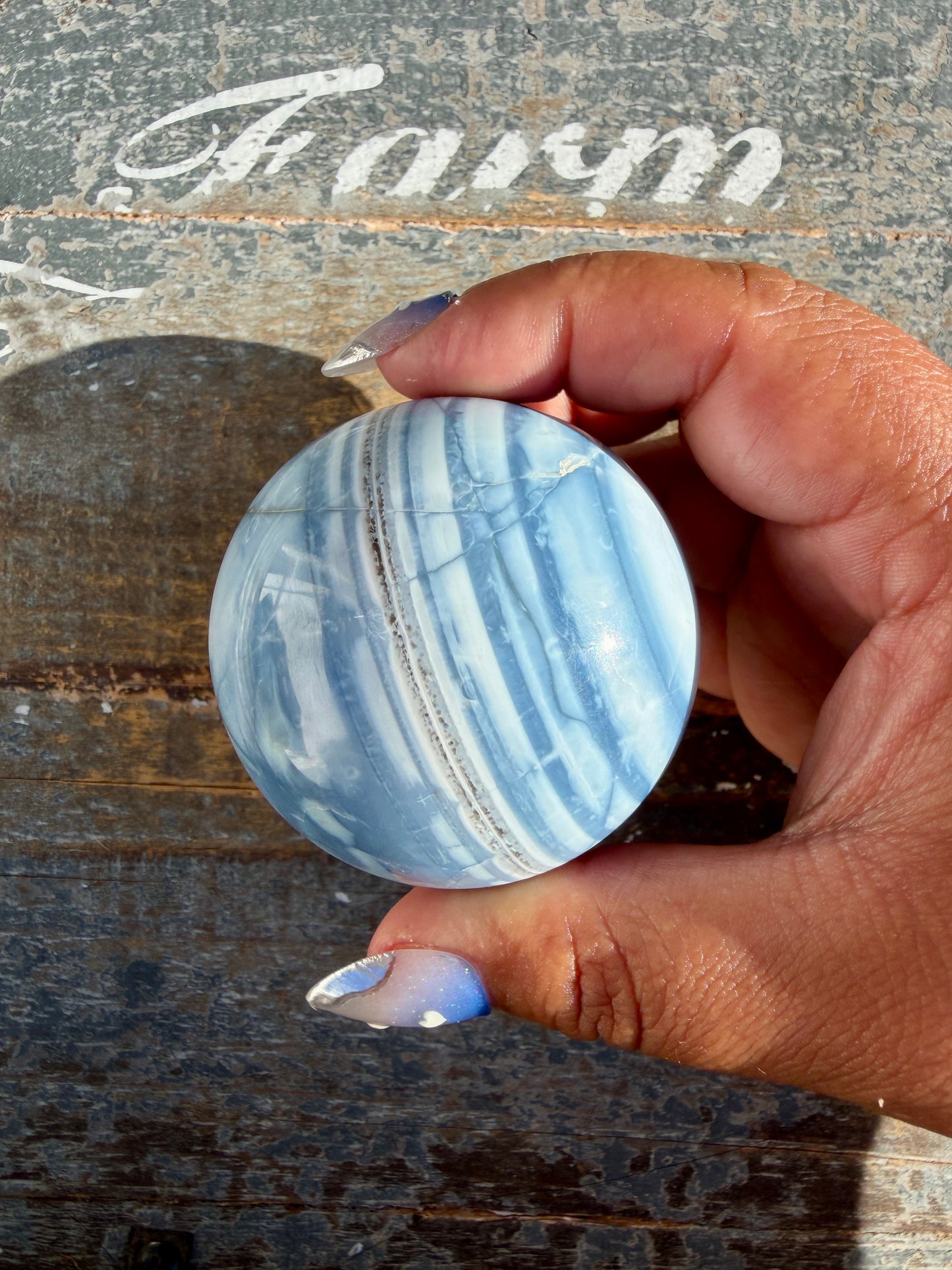 Gorgeous Blue Opal Sphere | India | Opt 46